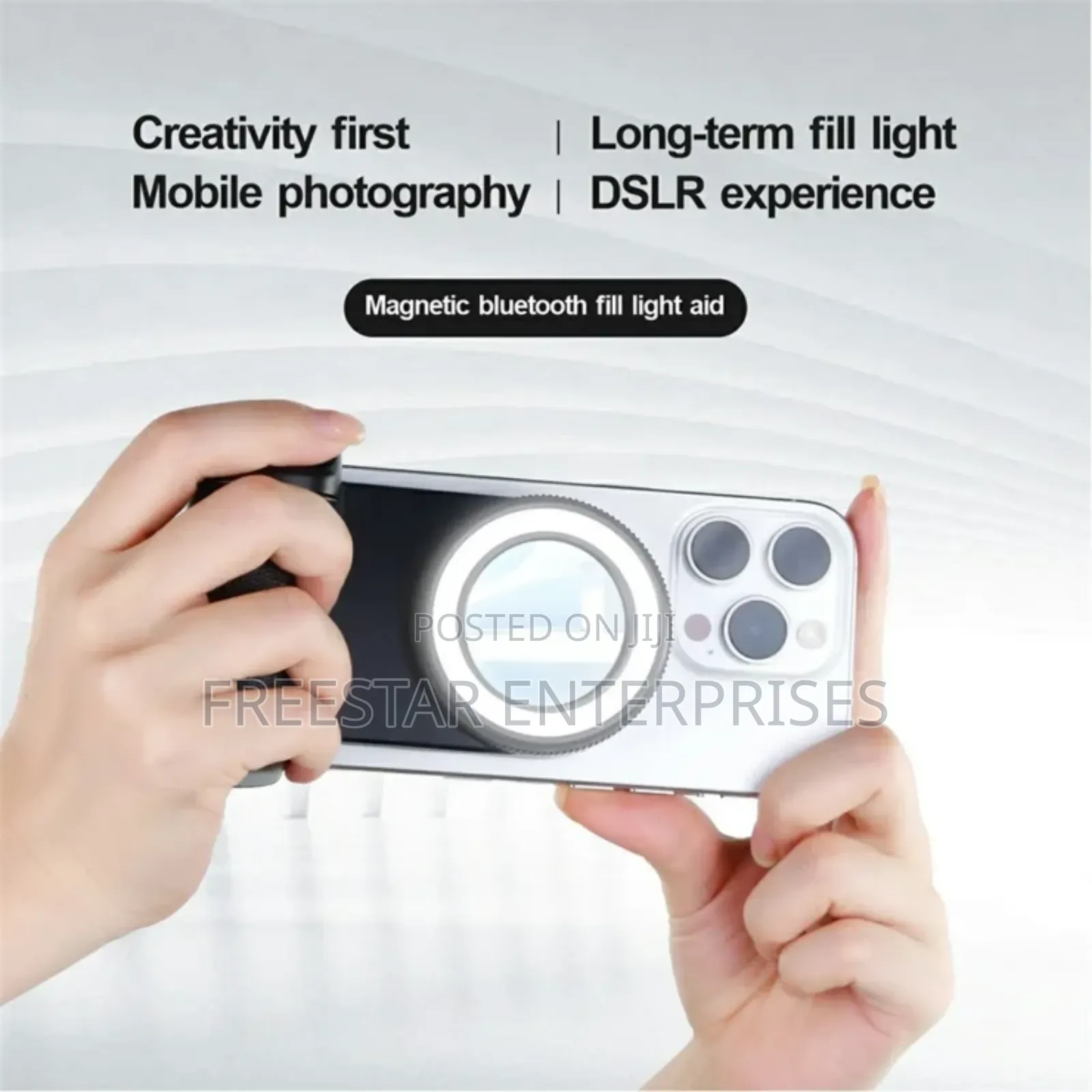 Cellphone Selfie Light. Magnetic Selfie Ring Light.