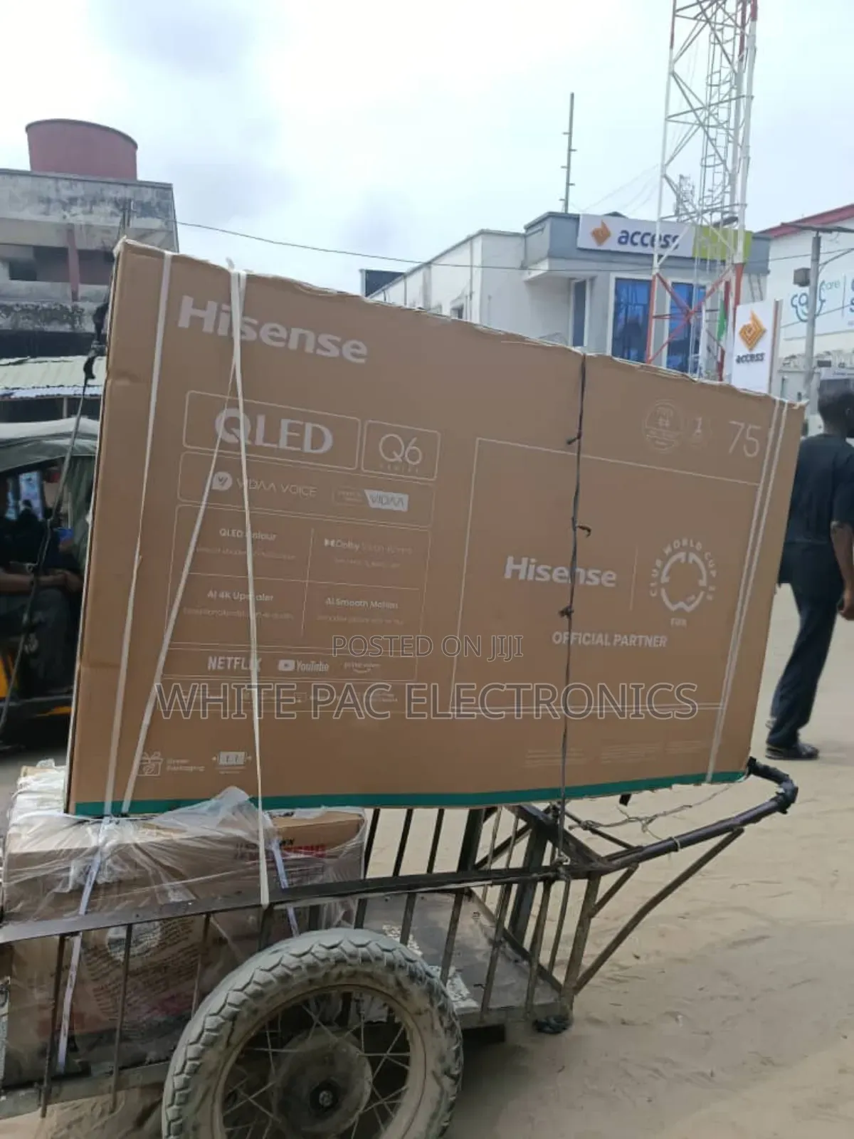 Hisense Qled 75"Inch 4k Smart Tv Flameless Sharp Color >1 Yrs Warranty