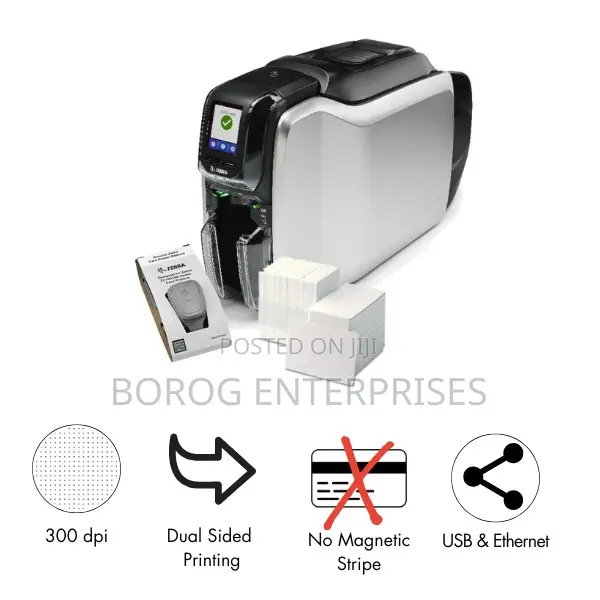 Zebra Zc300 Dual Sided Id Card Printer Zc32-000cq00em00