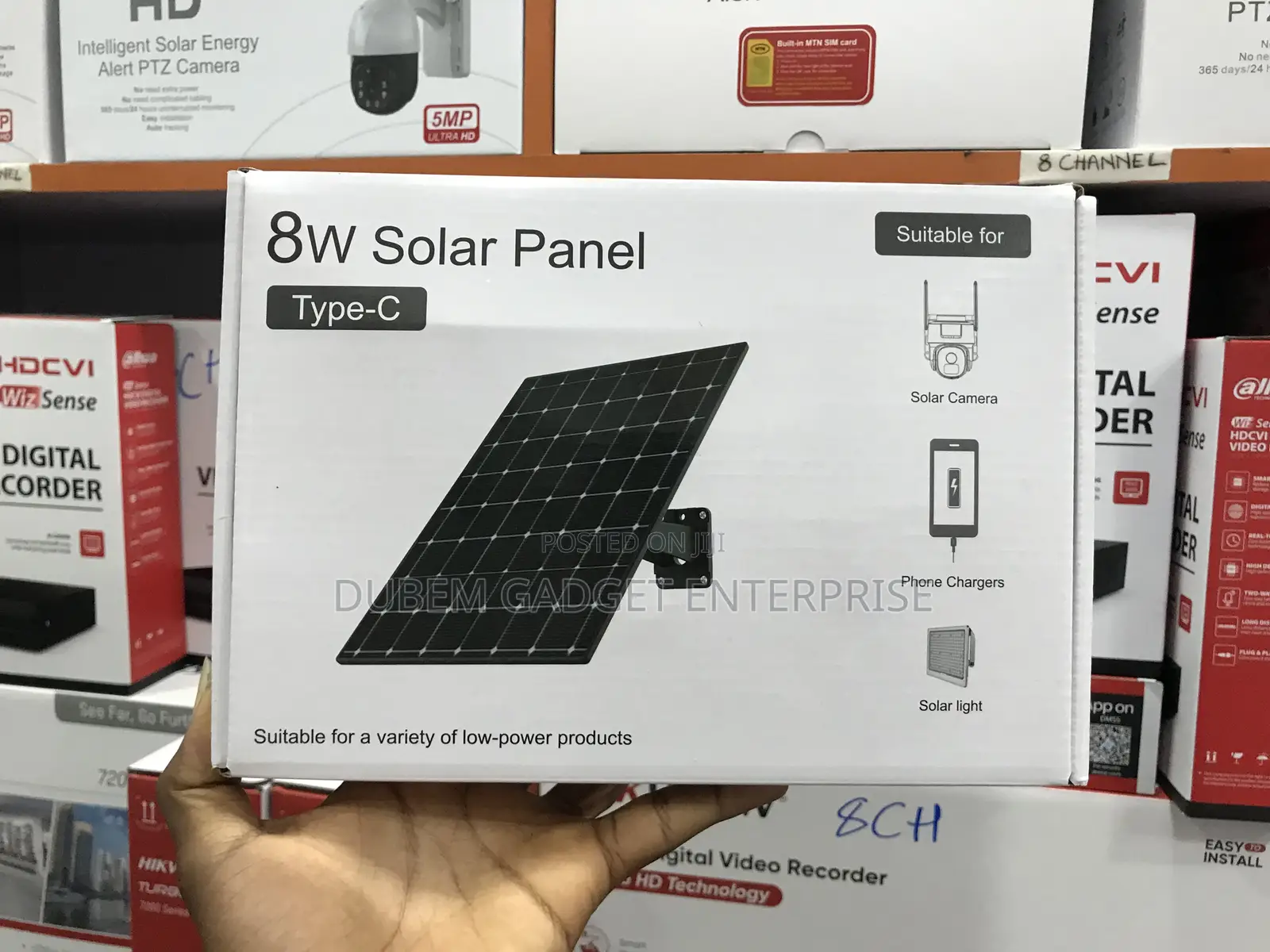 8w Solar PTZ Panel