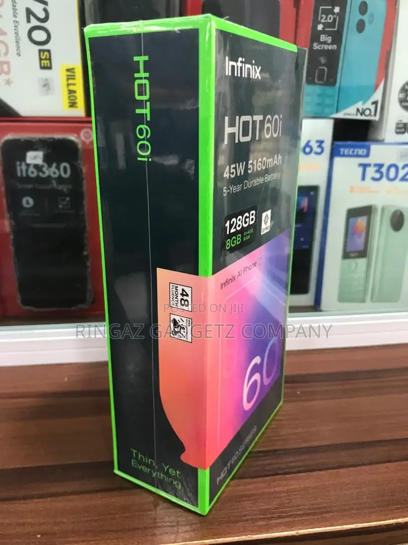New Infinix Hot 60i 128 GB Silver