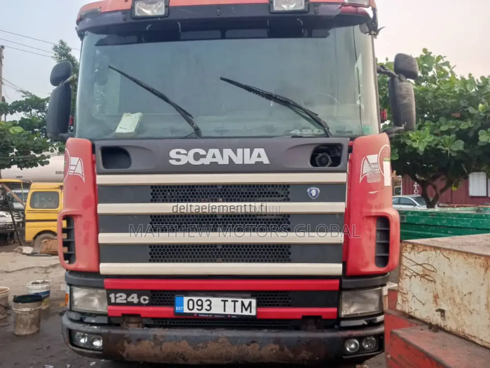 Foreign Used Scania Tipper 12 Tyres