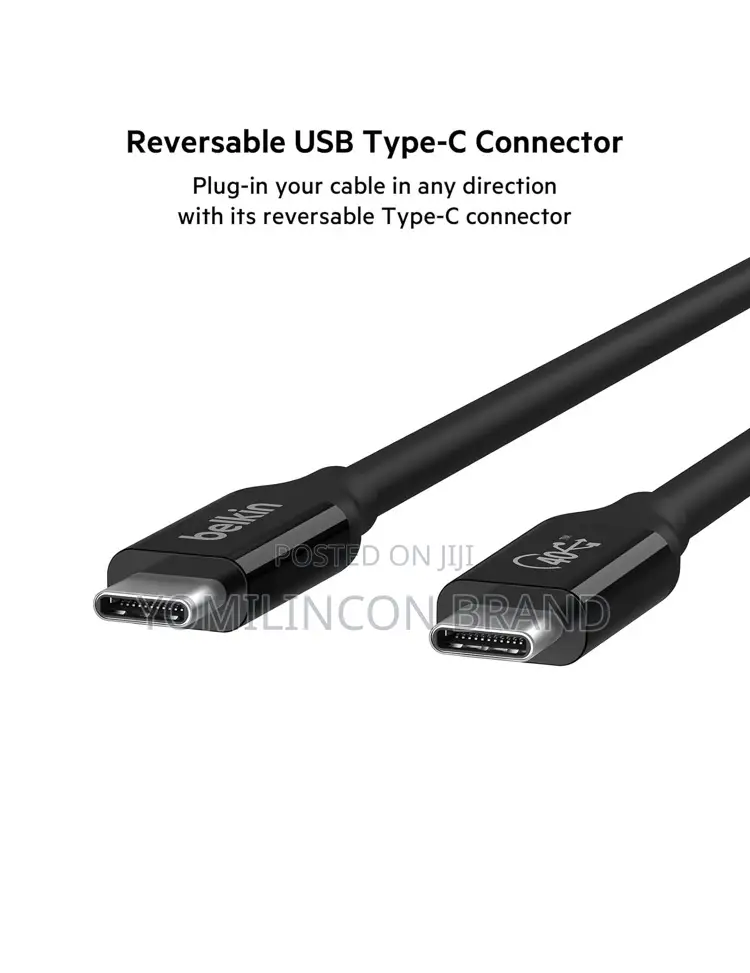 Belkin Usb 4 Cable, 2.6ft (0.8m) Usb if Certified With Power