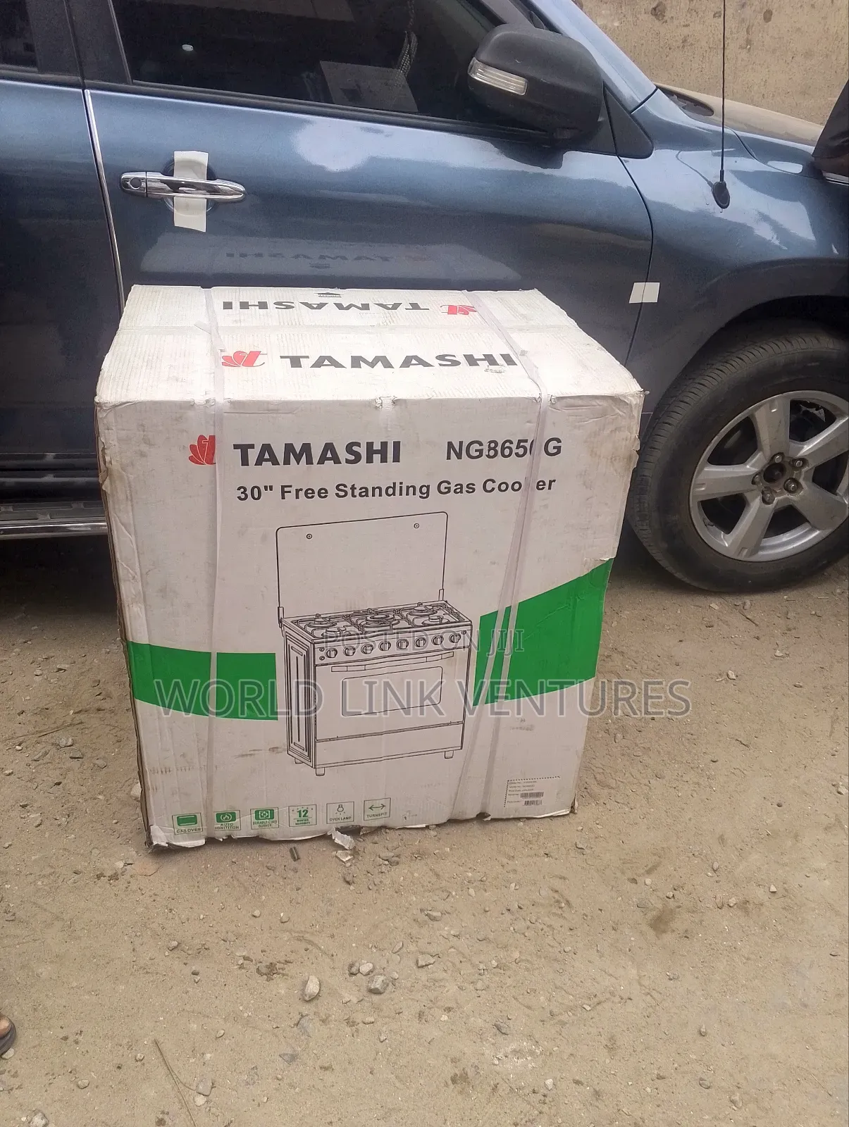 Tamashi Stainless Body Gas Cooker 5 Burners With Warranty