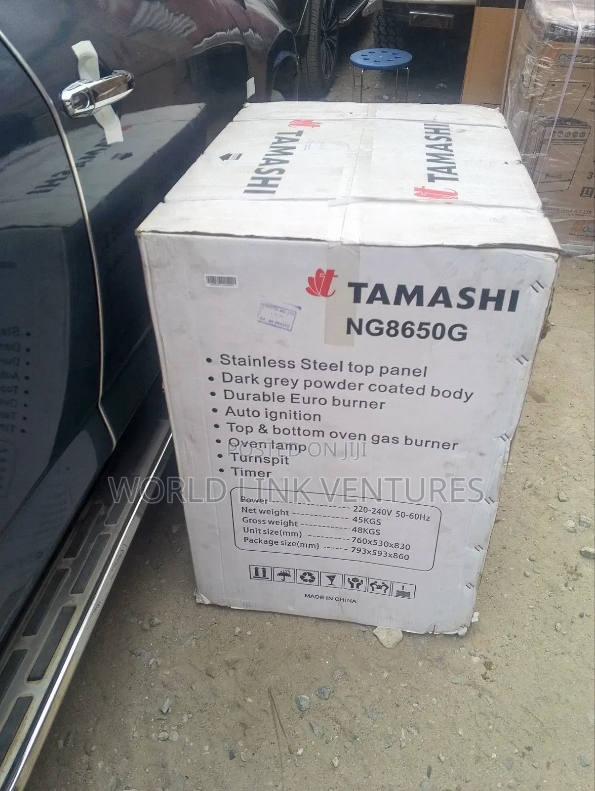 Tamashi Stainless Body Gas Cooker 5 Burners With Warranty