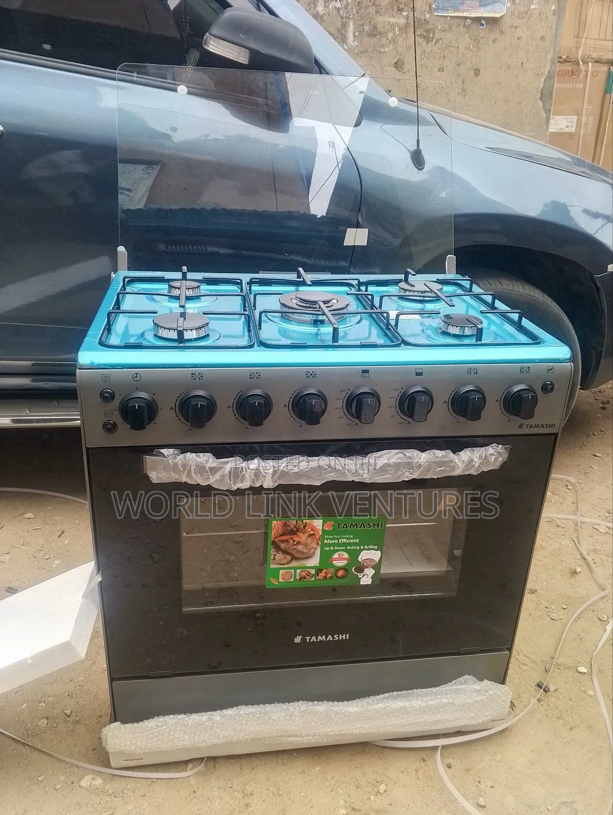 Tamashi Stainless Body Gas Cooker 5 Burners With Warranty