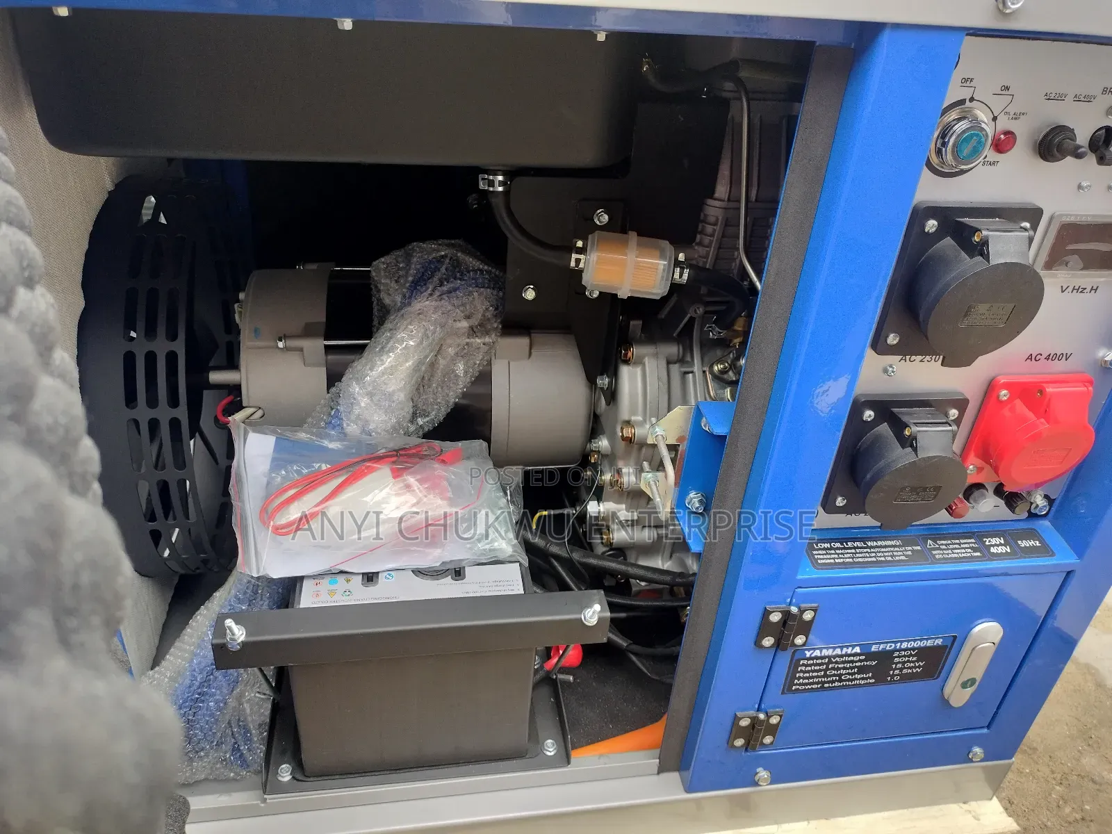 Yamaha 3phace Diesel Soundproof Generator Efd18000er