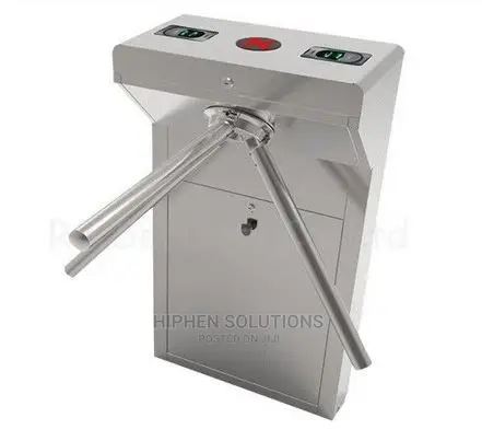 Swipe Card Waist Height Turnstiles Fingerprint Access Control System