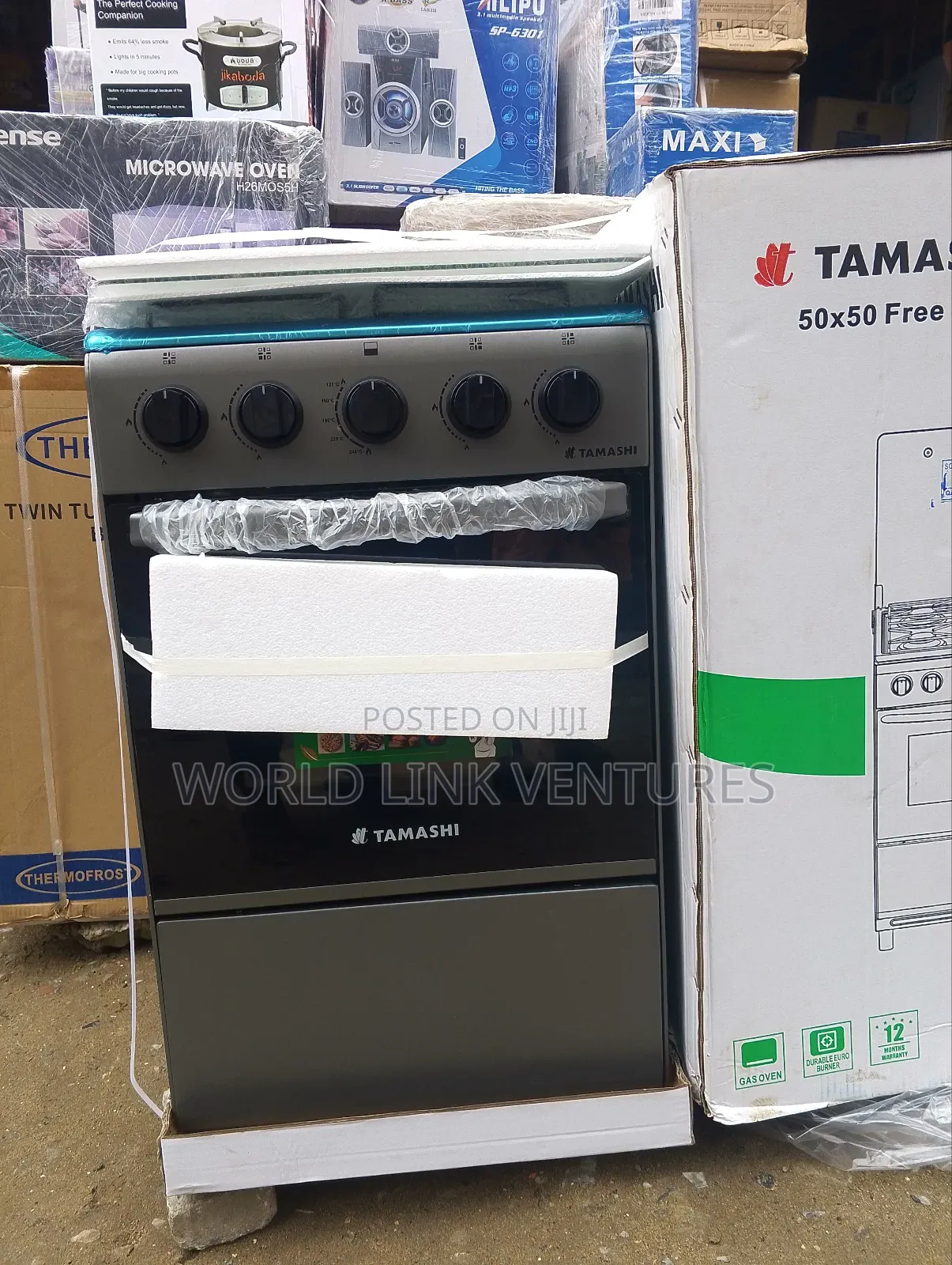 Tamashi Stainless Body 4 Gas Burner With 1 Year Warranty