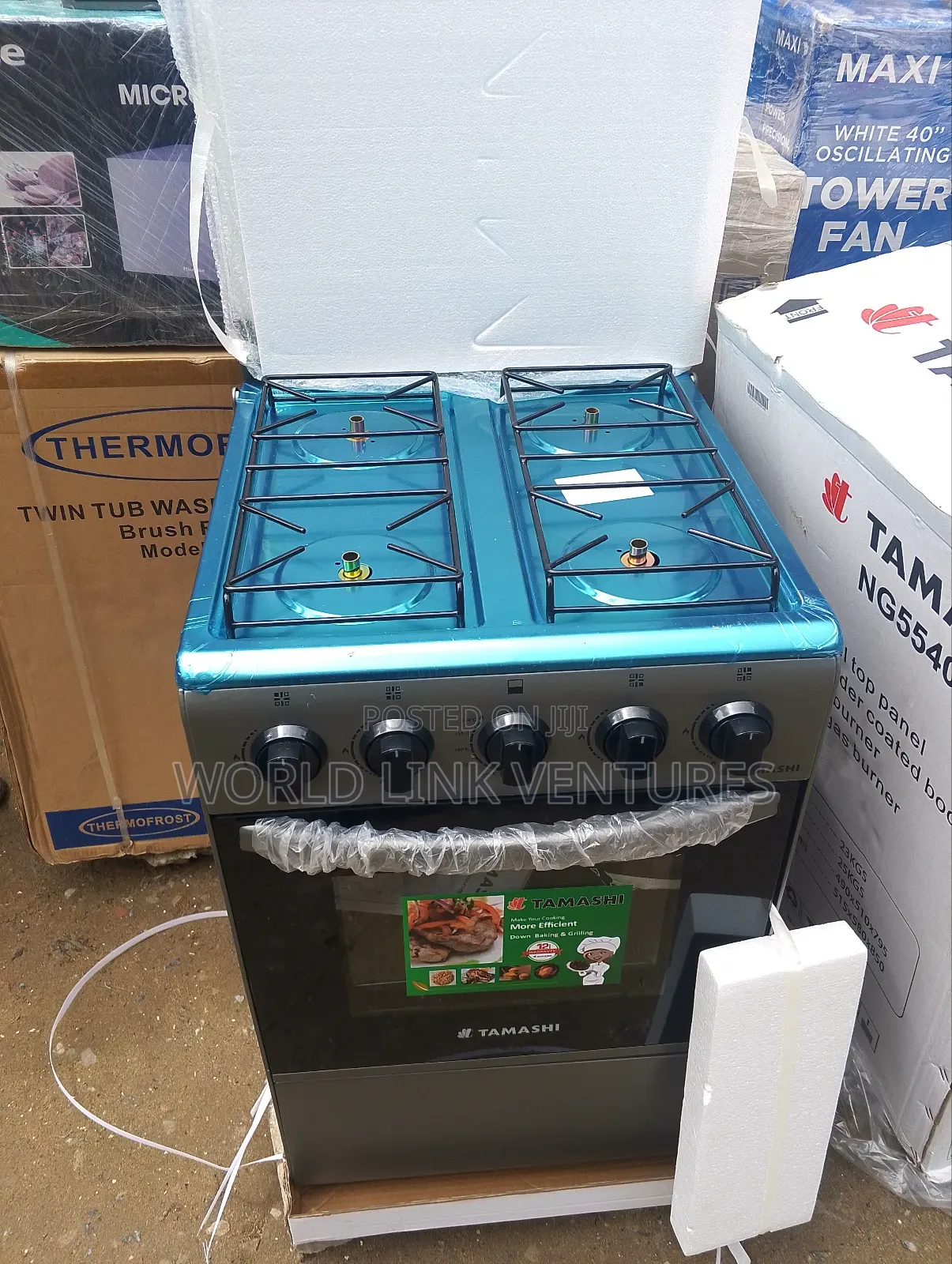 Tamashi Stainless Body 4 Gas Burner With 1 Year Warranty