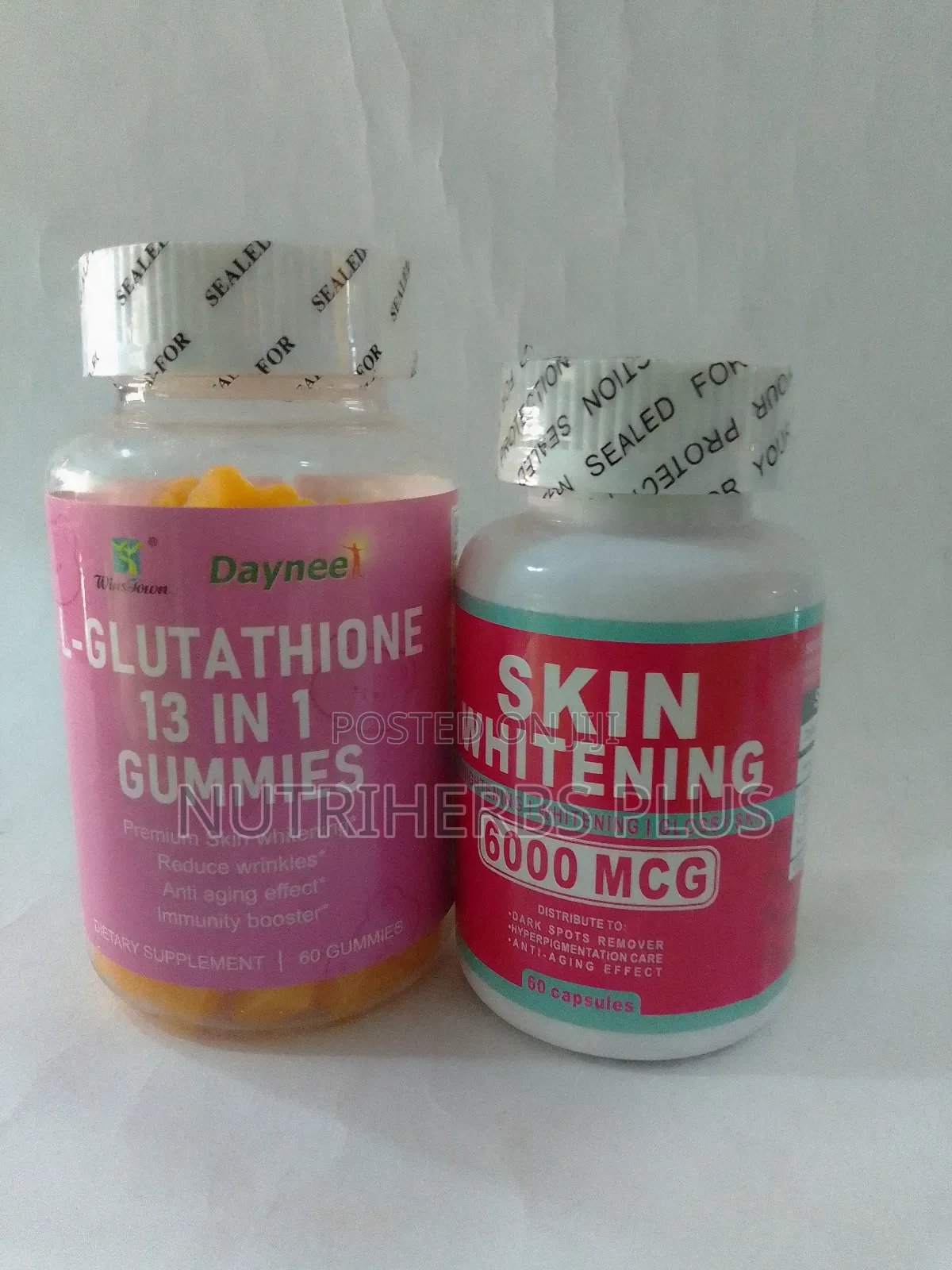 Skin Whitening Capsules+L-Glutathione 3 in 1 Gummies