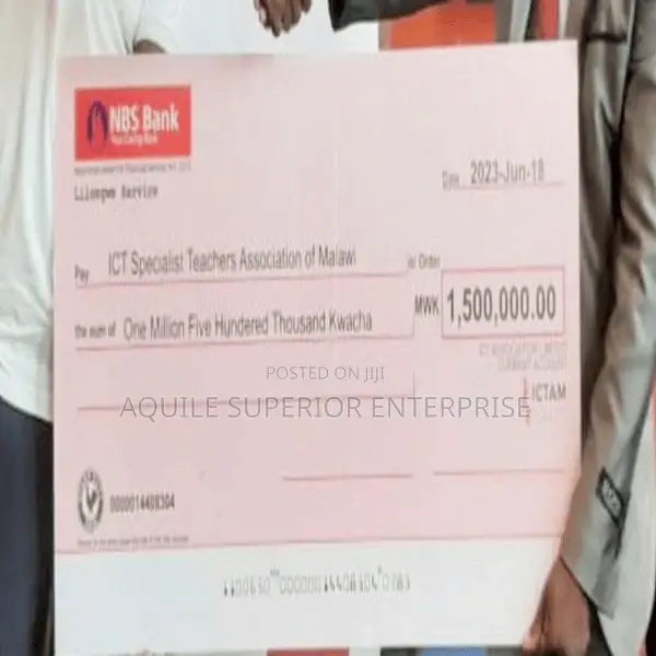 Custom Printed Dummy Cheque | 2x4ft | 5mm Foam Board