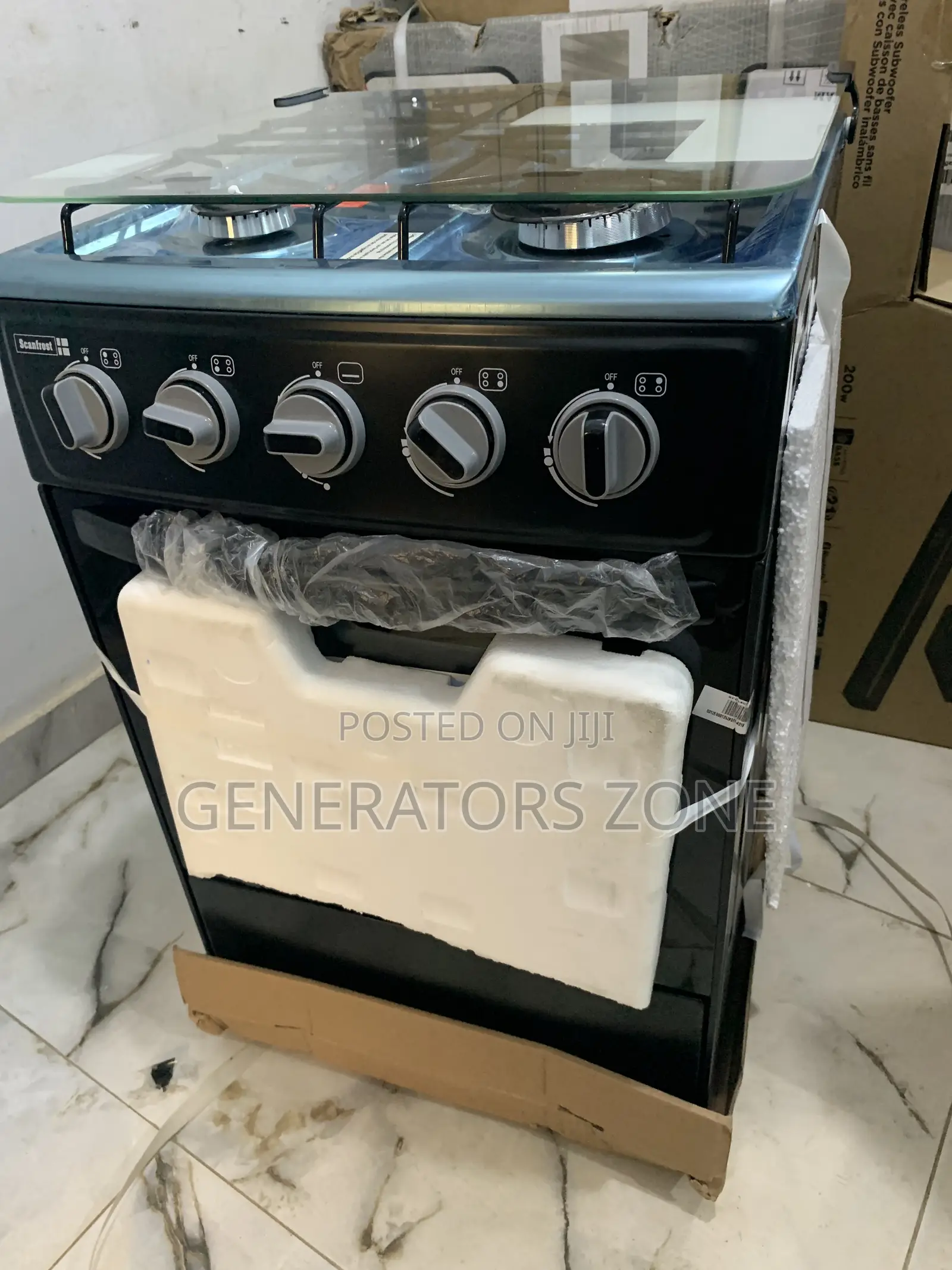 50x50cm Scanfrost Gas Cooker –4 Burners + Oven for Home Use