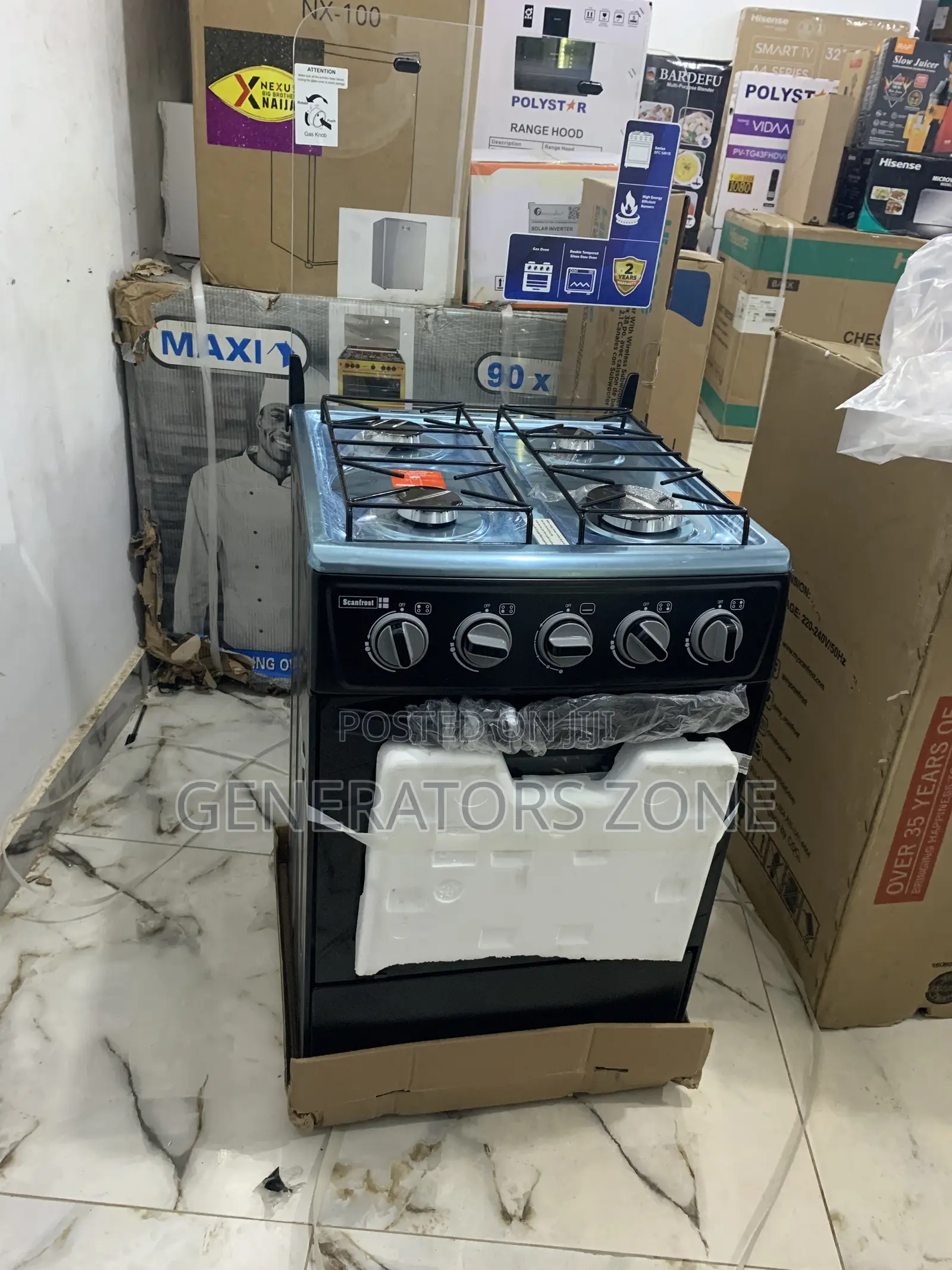 Scanfrost 50x50 Gas With Ovensf5401b Compact Powerhouse