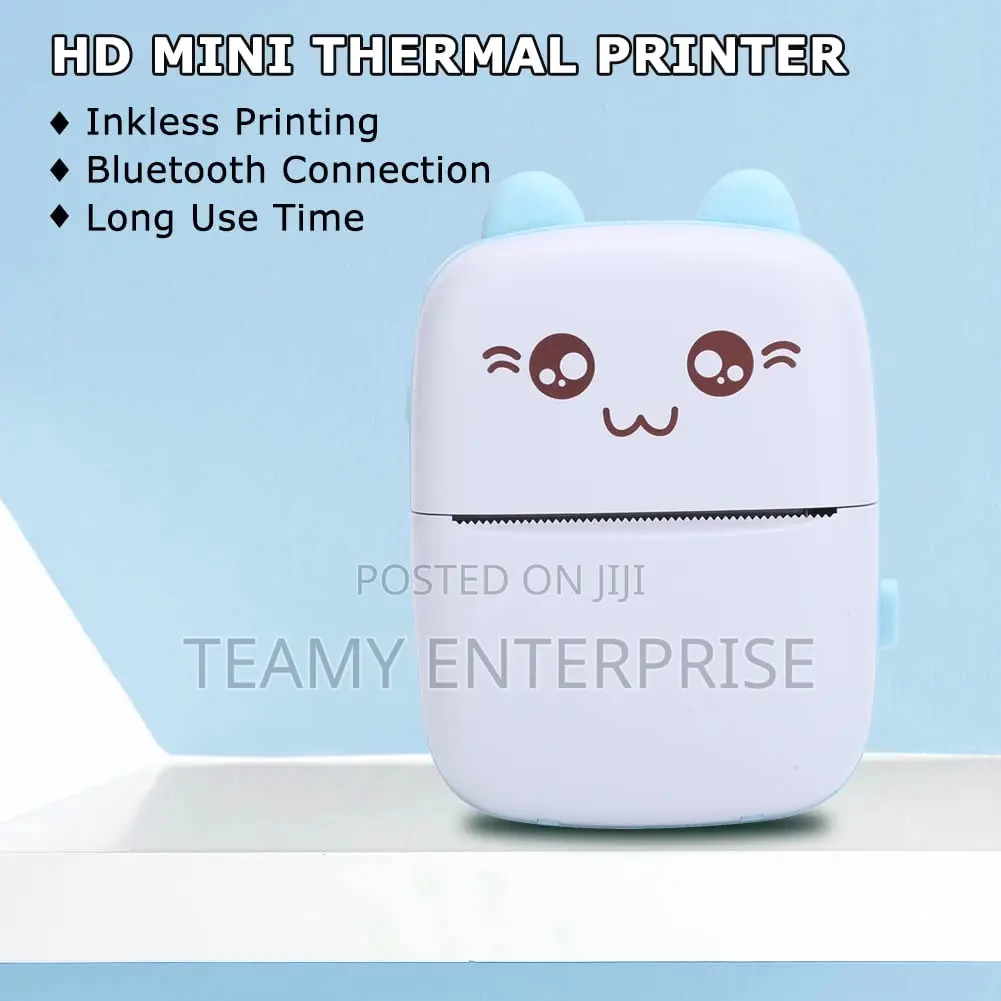 Portable Bluetooth Printer With Paper - Mini Thermal Prints