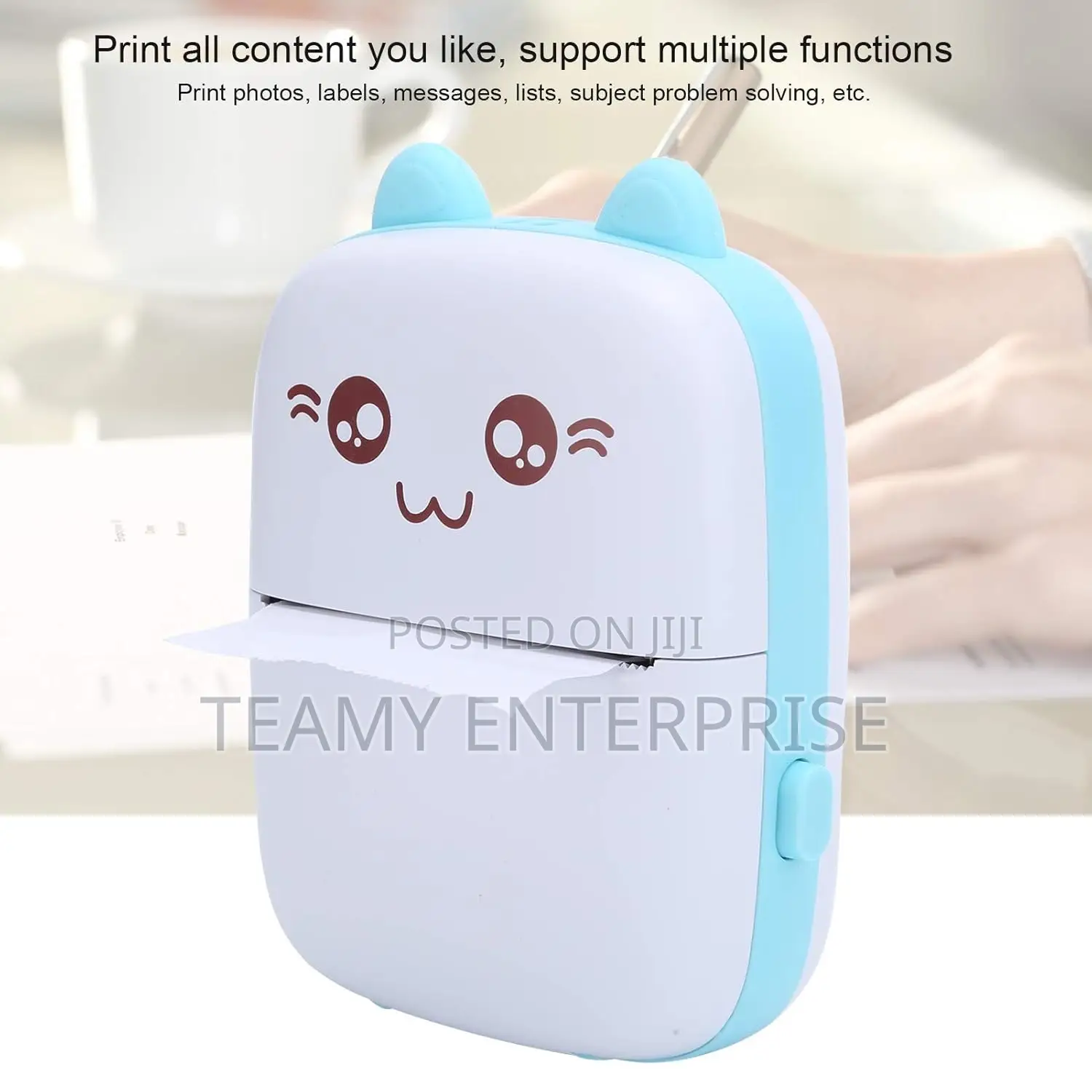 Portable Bluetooth Printer With Paper - Mini Thermal Prints