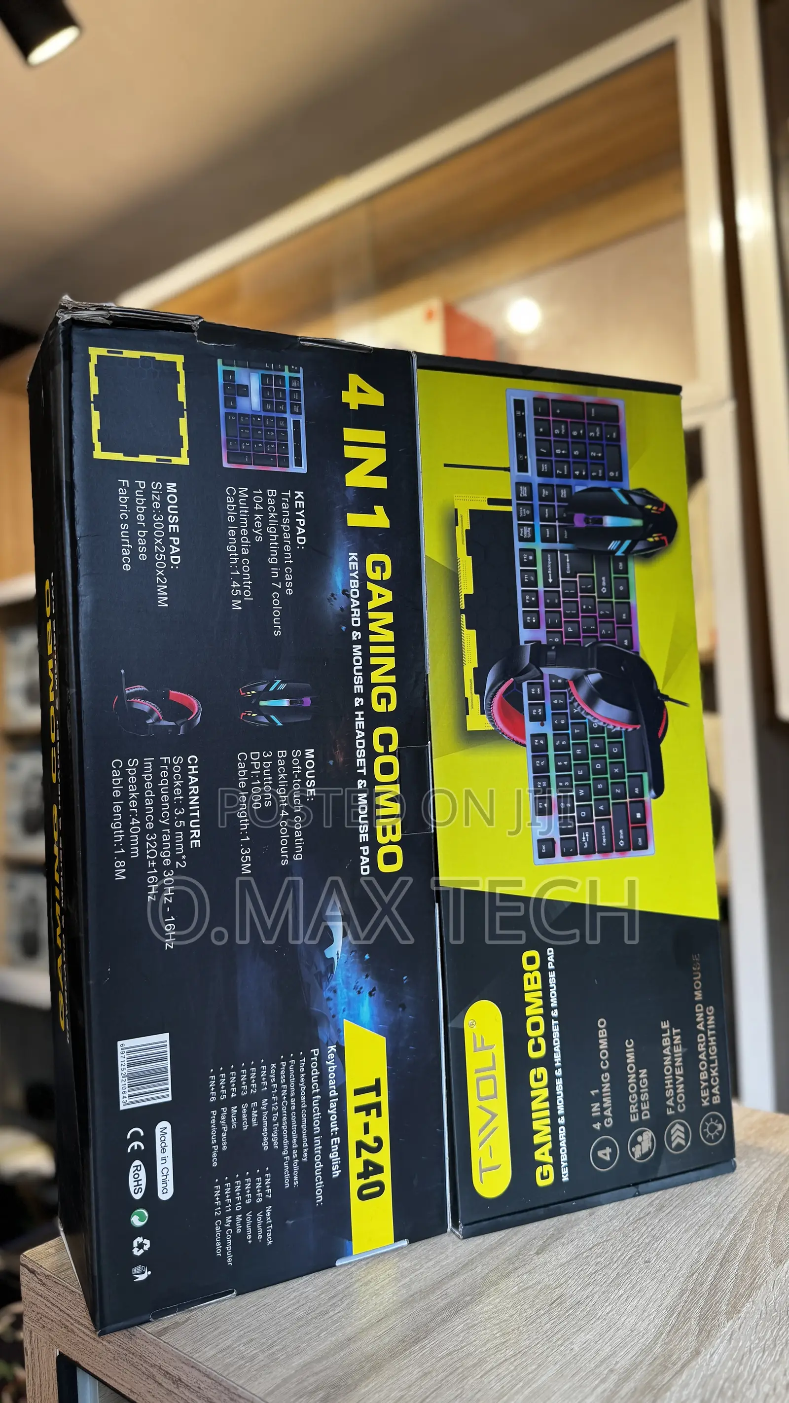 T-wolf Tf-240 Wired Gaming Combo 4 In 1