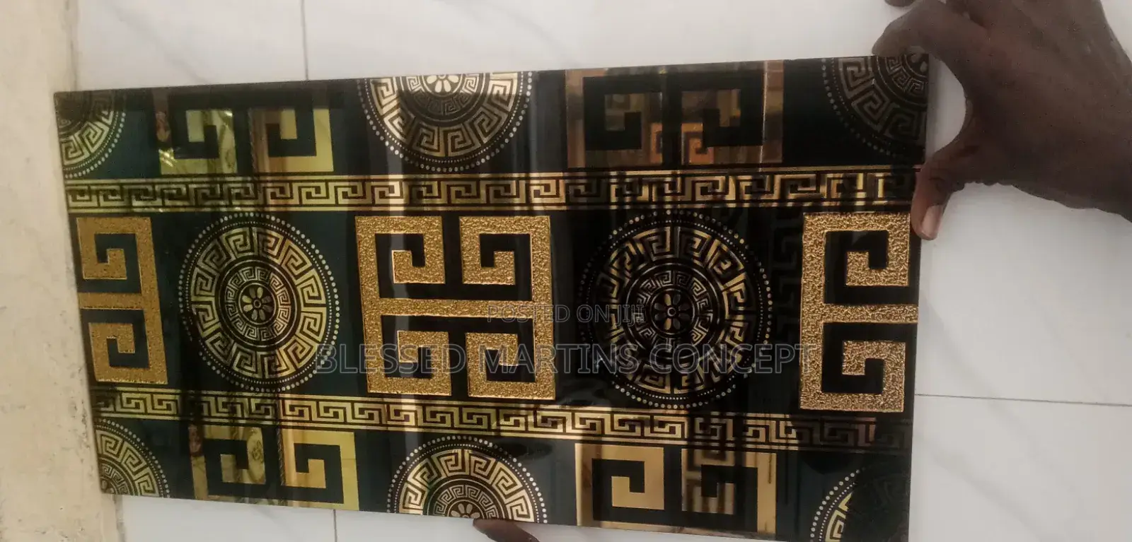 Quality Glass Versace Deco Tiles, Good for Sketching Wall.Size: 30x60