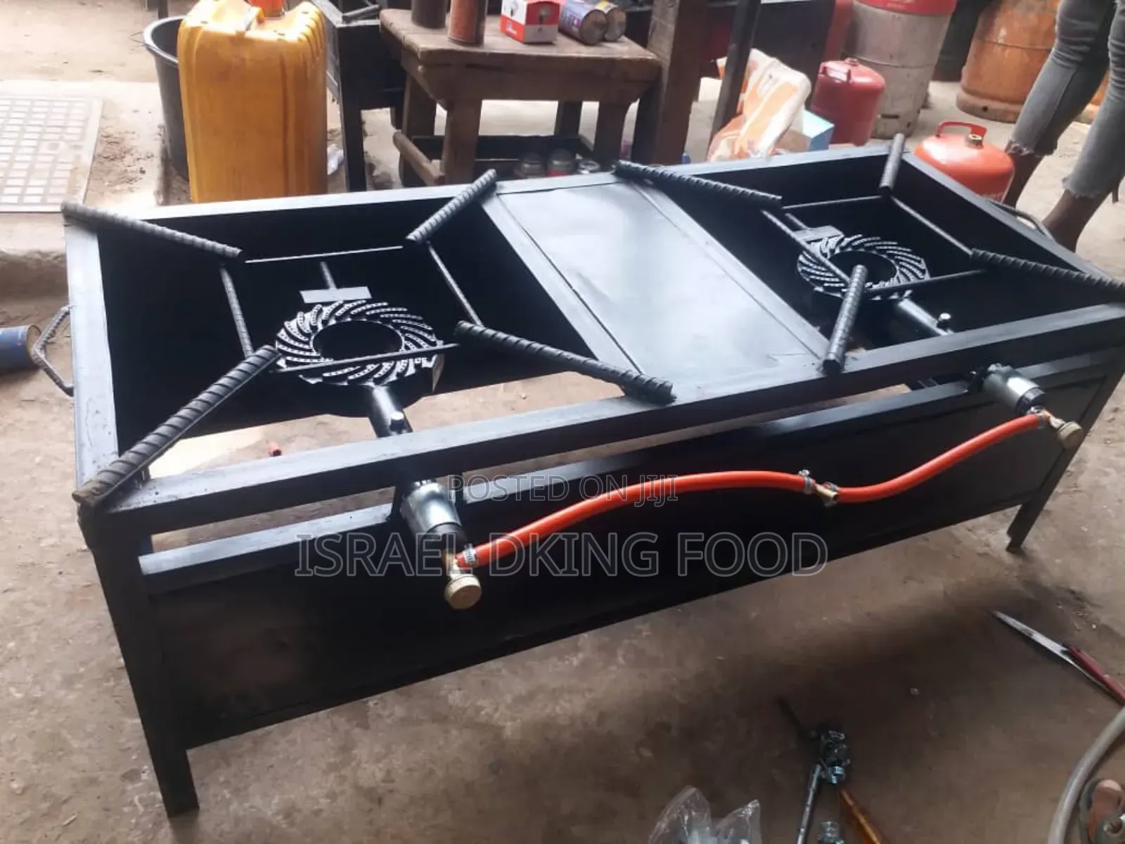 Industrial Thick Double Burner Gas Cooker For Big, Large Pot
