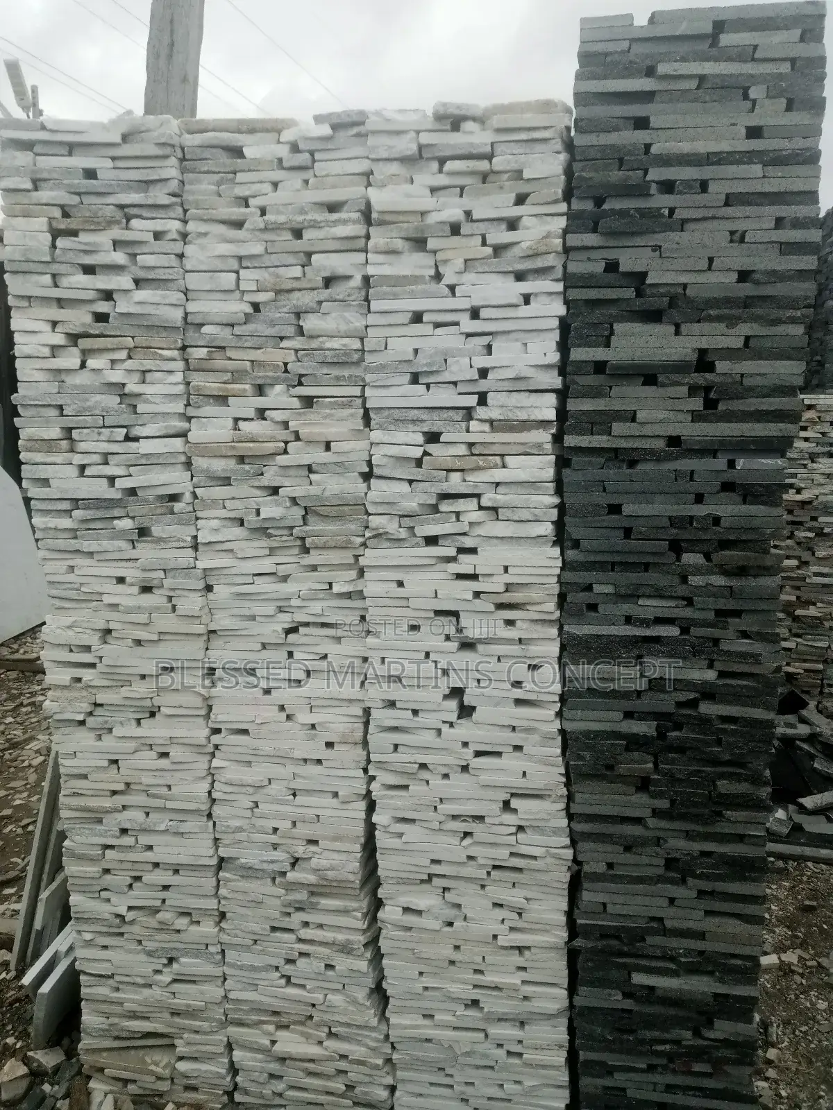 Black/White Marble Piece, Is Very Good for Pillars, Outside Wall,Fence