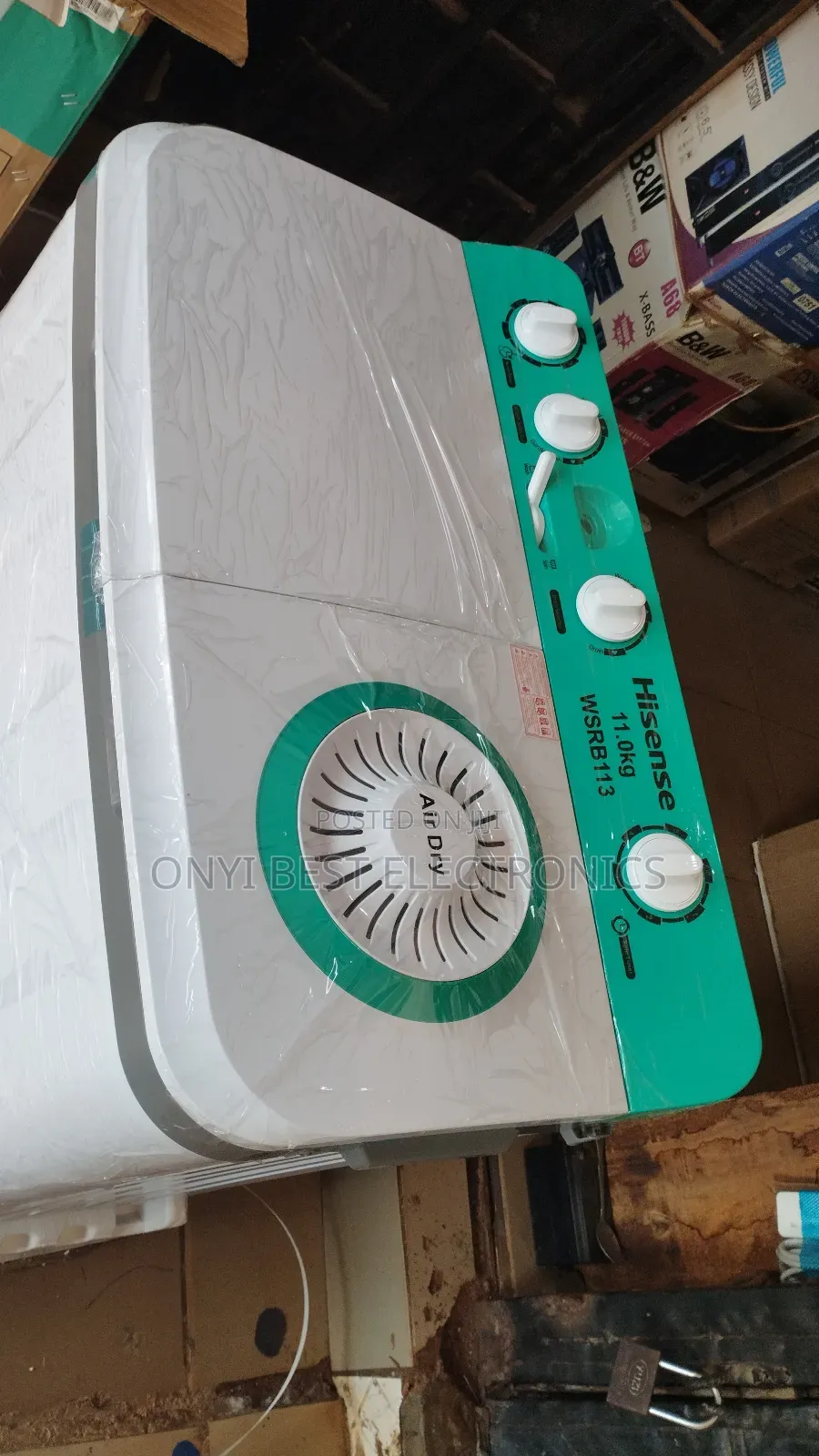 Hisense 11kg Twin Tub  Washing Machine (Wash&Spin) Wm113wsrb