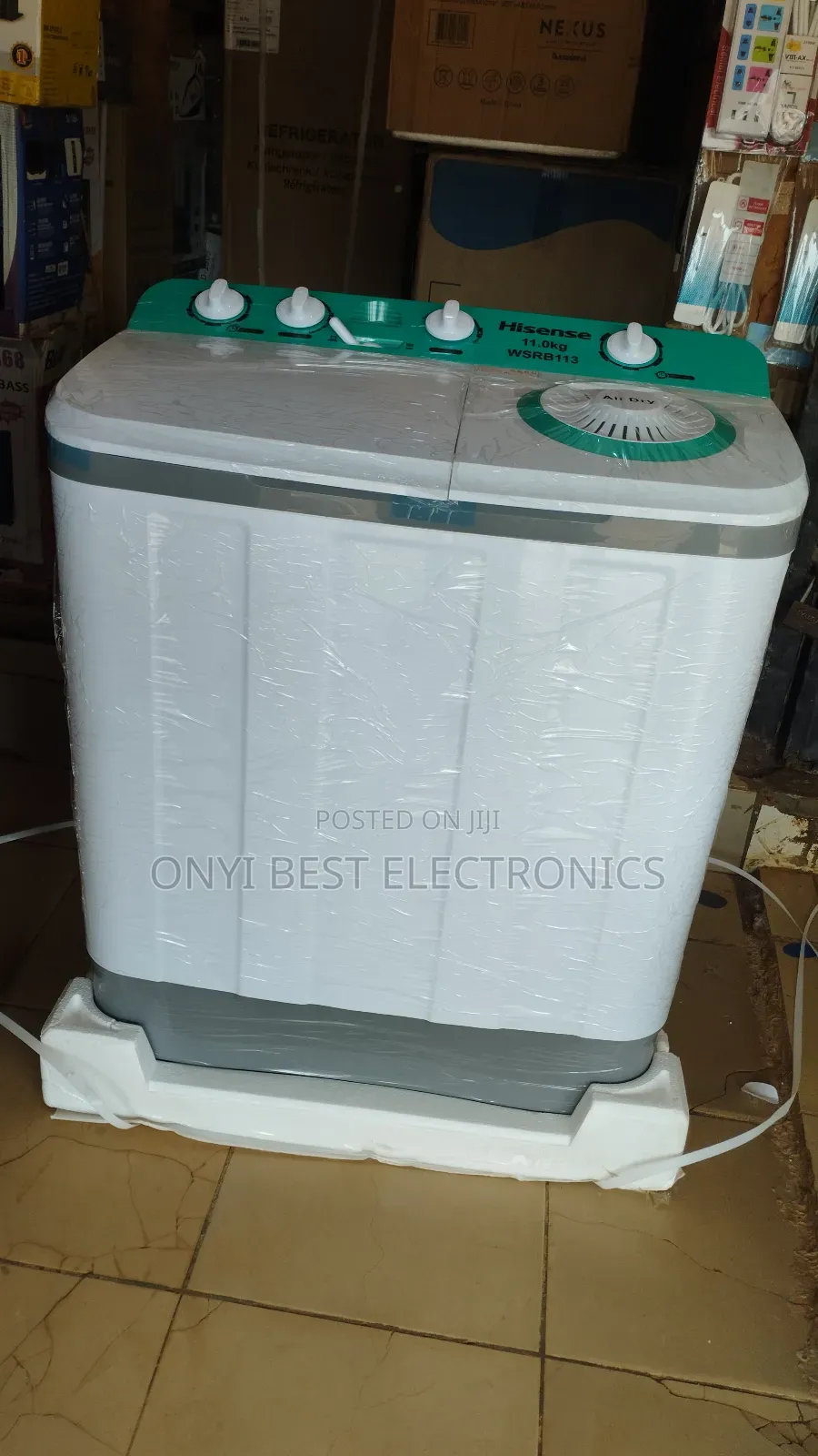 Hisense 11kg Twin Tub  Washing Machine (Wash&Spin) Wm113wsrb