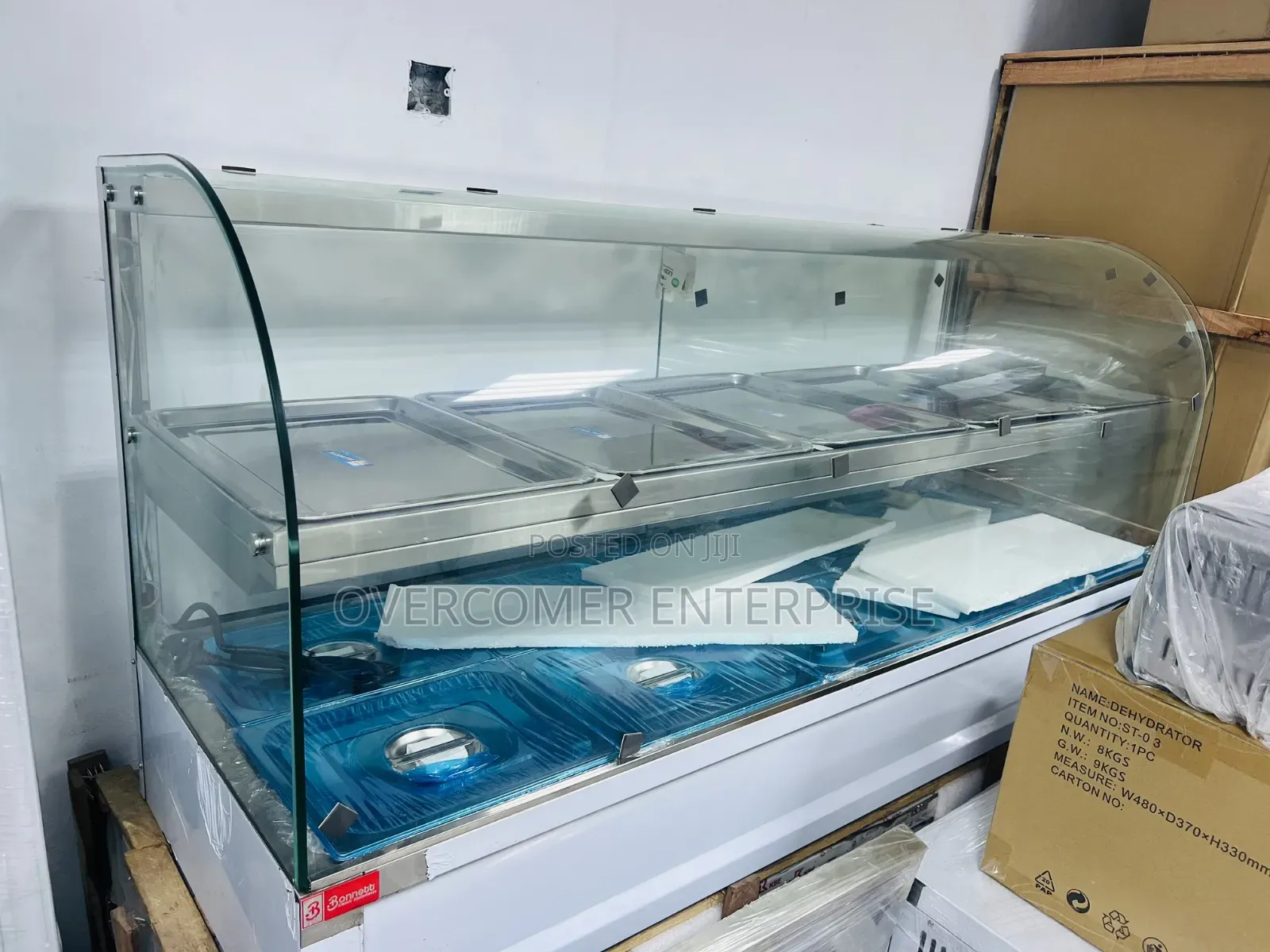 Curved Glass Food Warmer