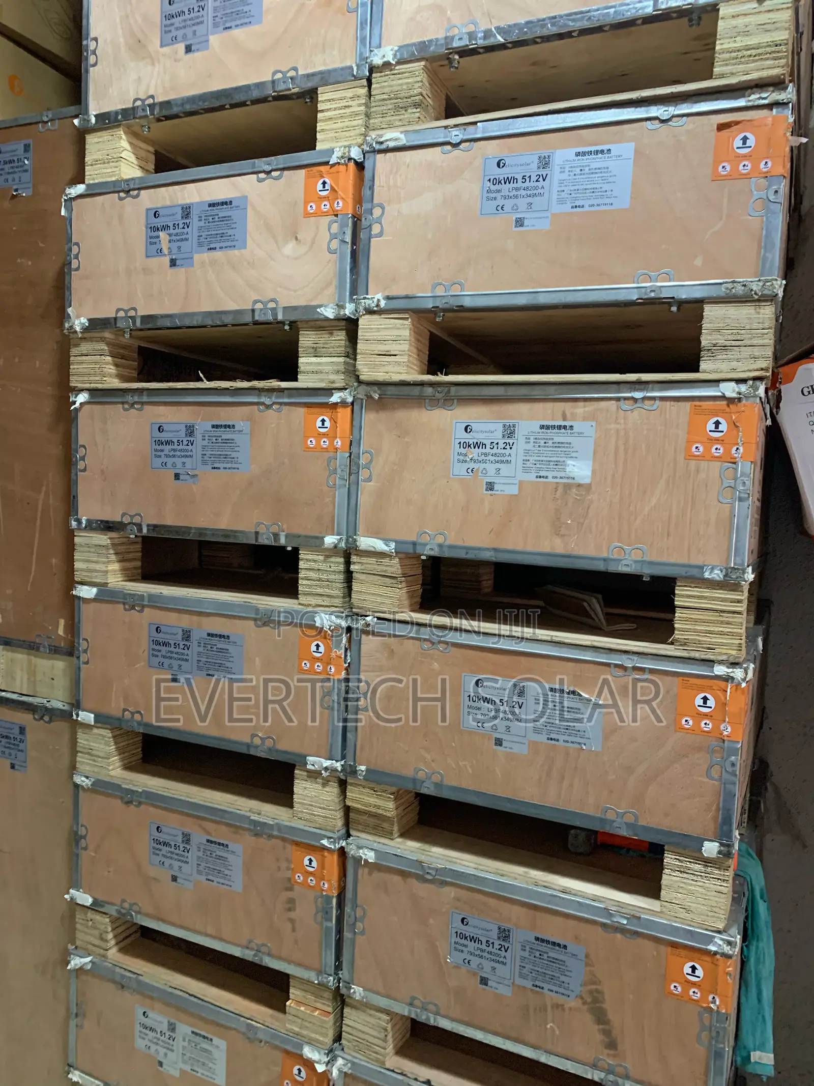 10kwhs Felicity Lithium Iron Battery 51.2v 200 Ahms