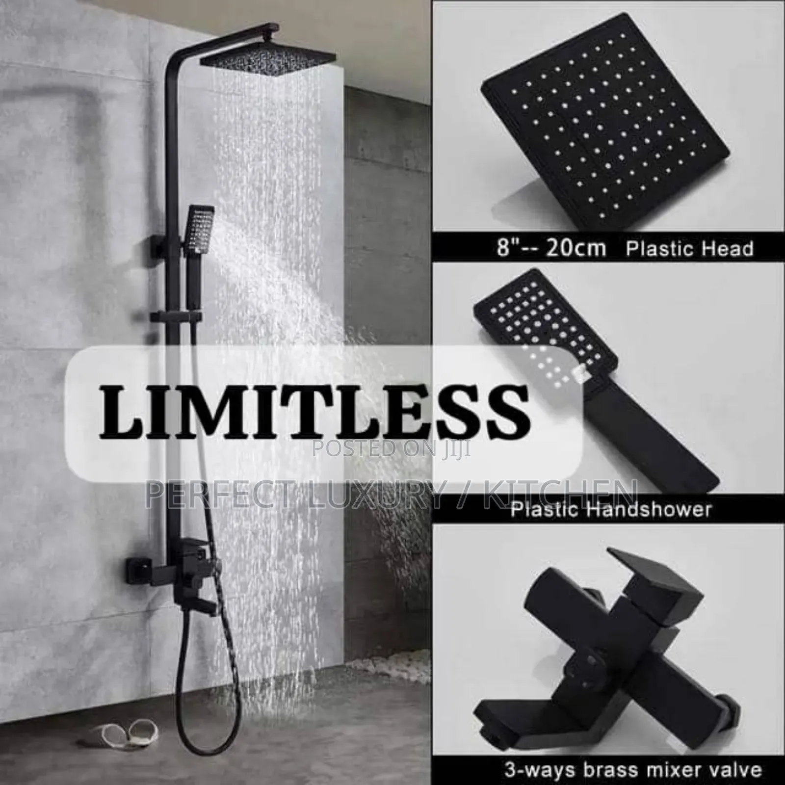 Matt Black Shower