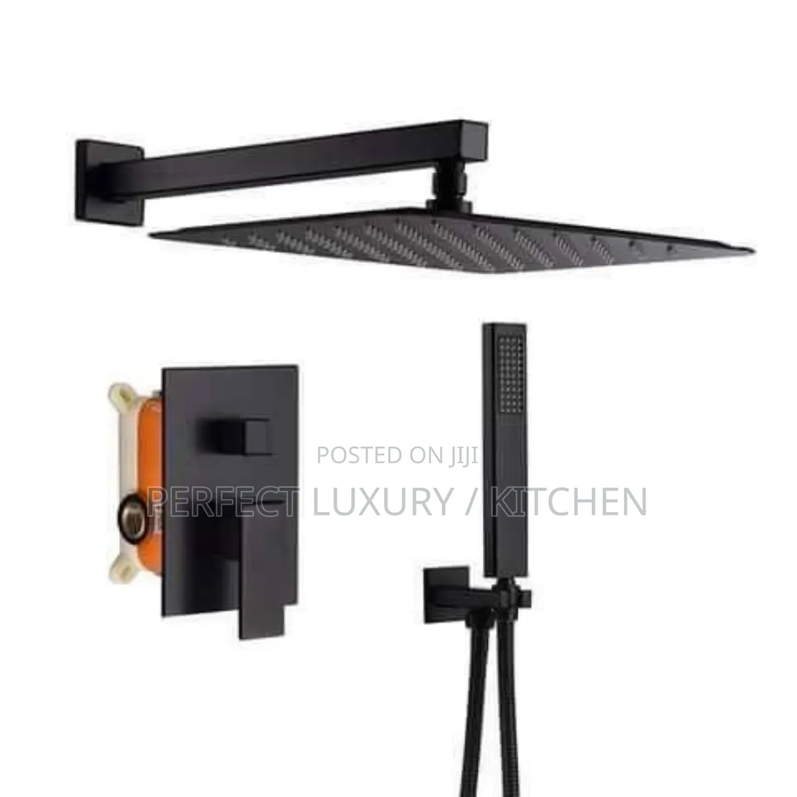 Matt Black 5 Ways Conduit Shower