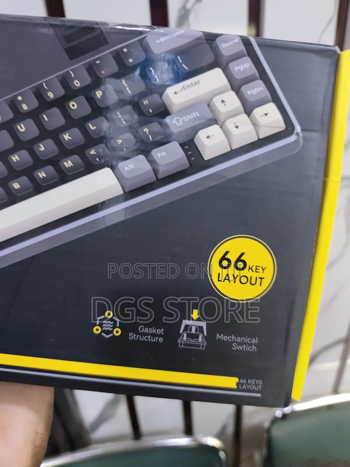 Rttack SHRRK X66 2.4g+Bt+ Wired RGB Light Keyboard