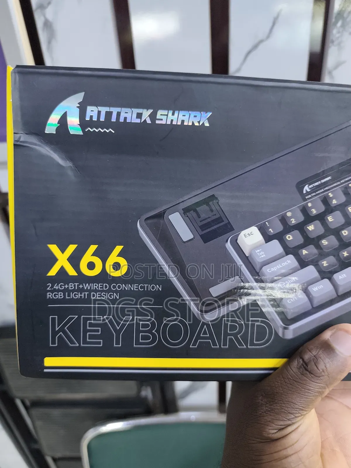 Rttack SHRRK X66 2.4g+Bt+ Wired RGB Light Keyboard