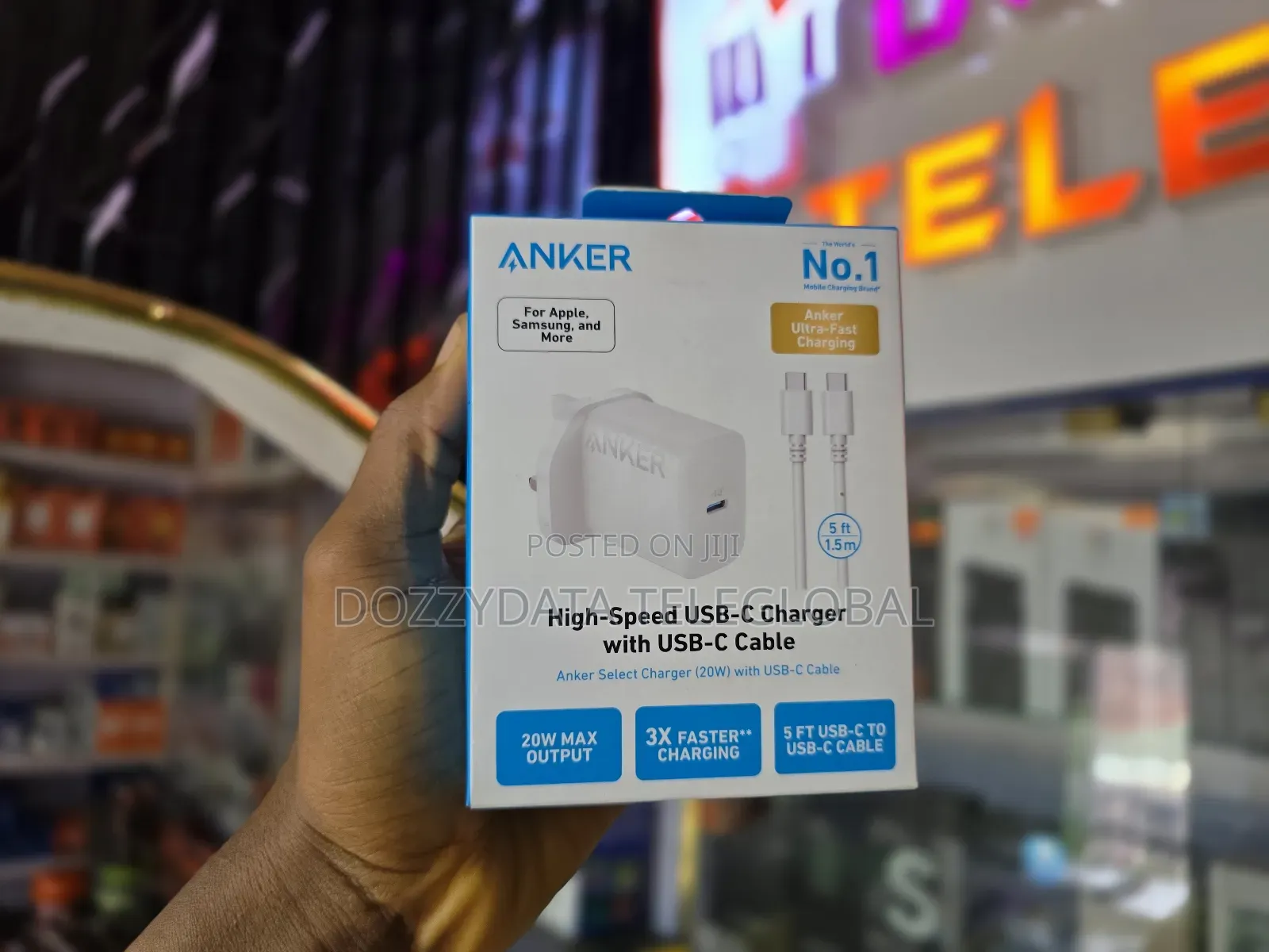 Anker High Speed Usb C Charger With a Usb C Cable 20w