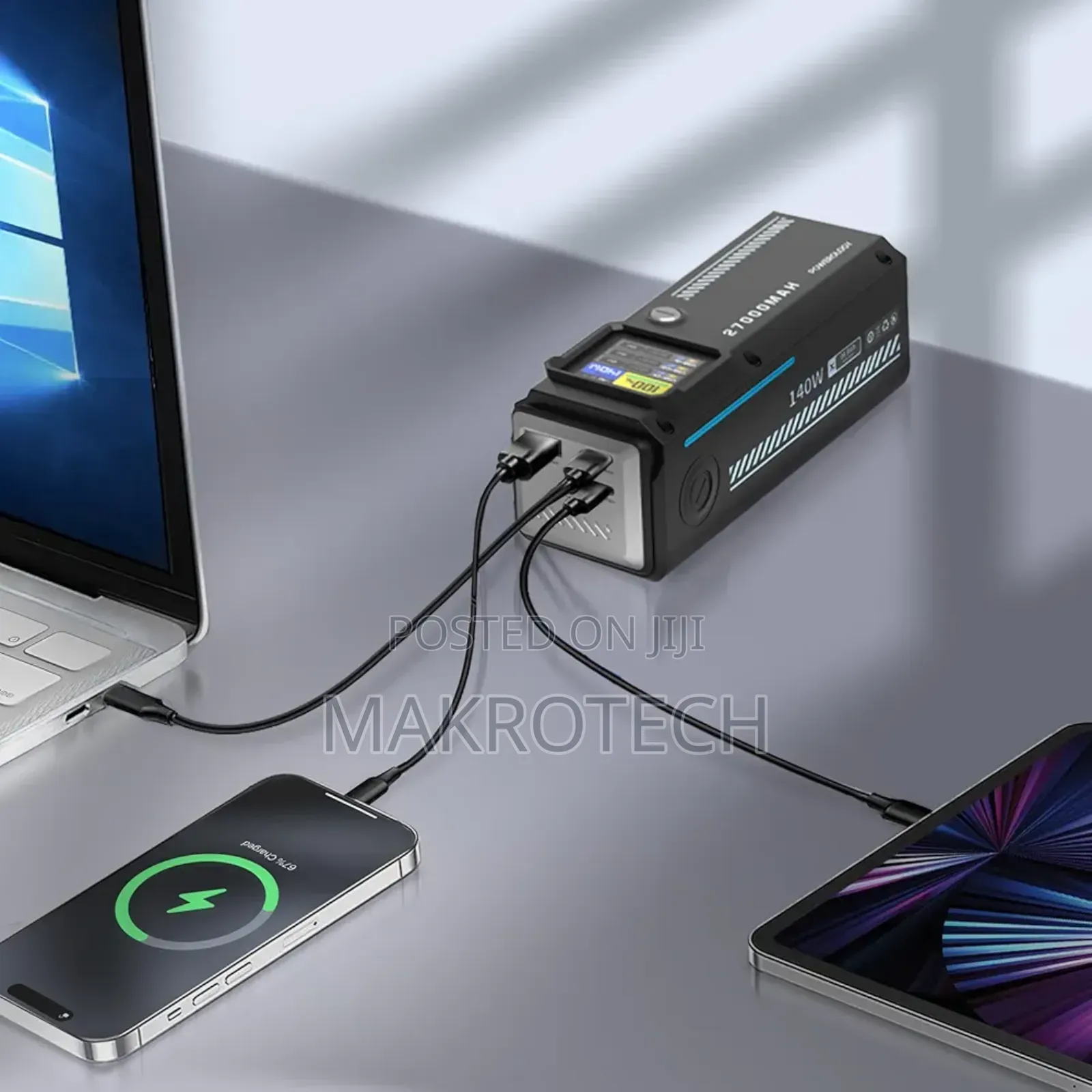 Powerology 27000mah Powerbank Smart Led Display Power Bank,