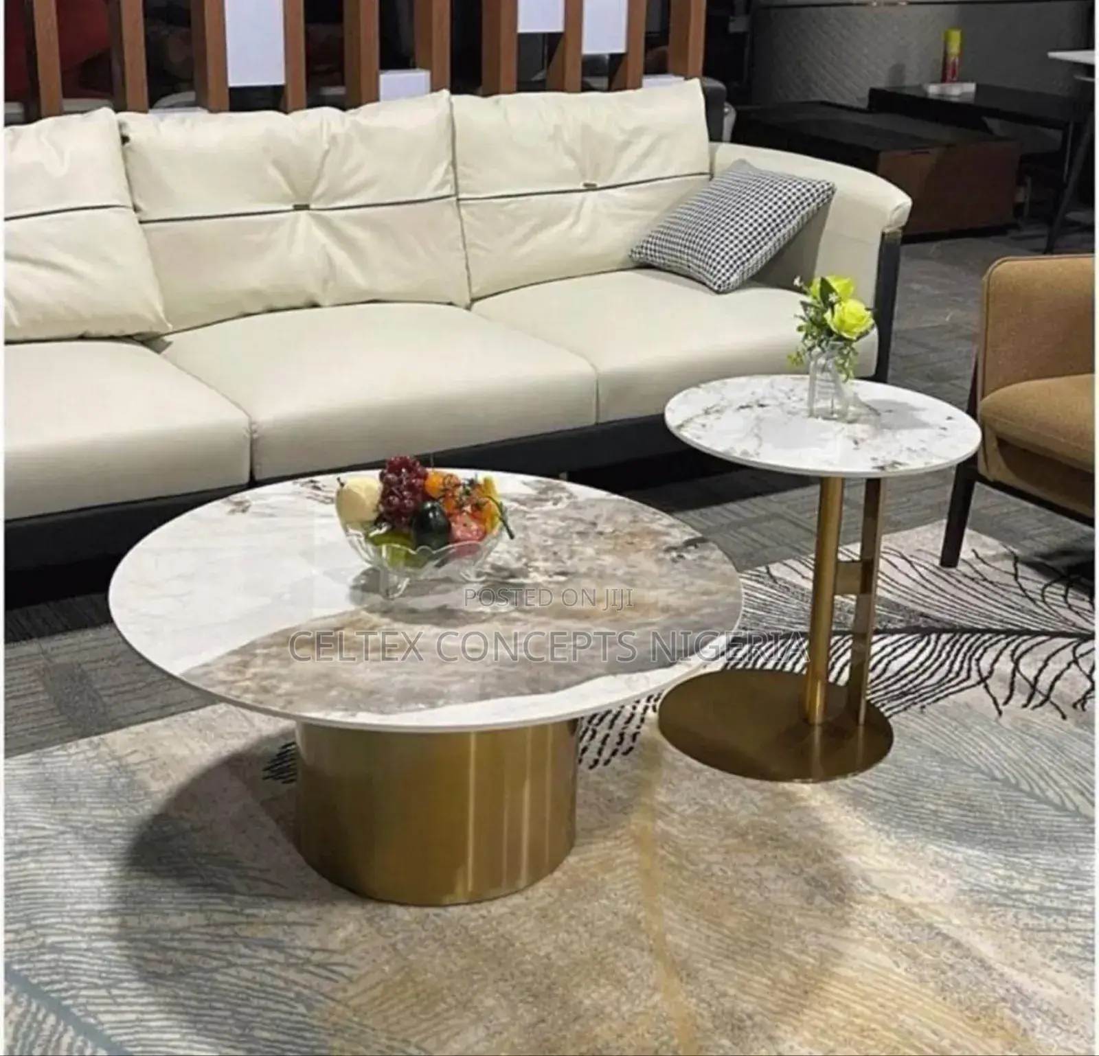 Marble Centre Table With Stool