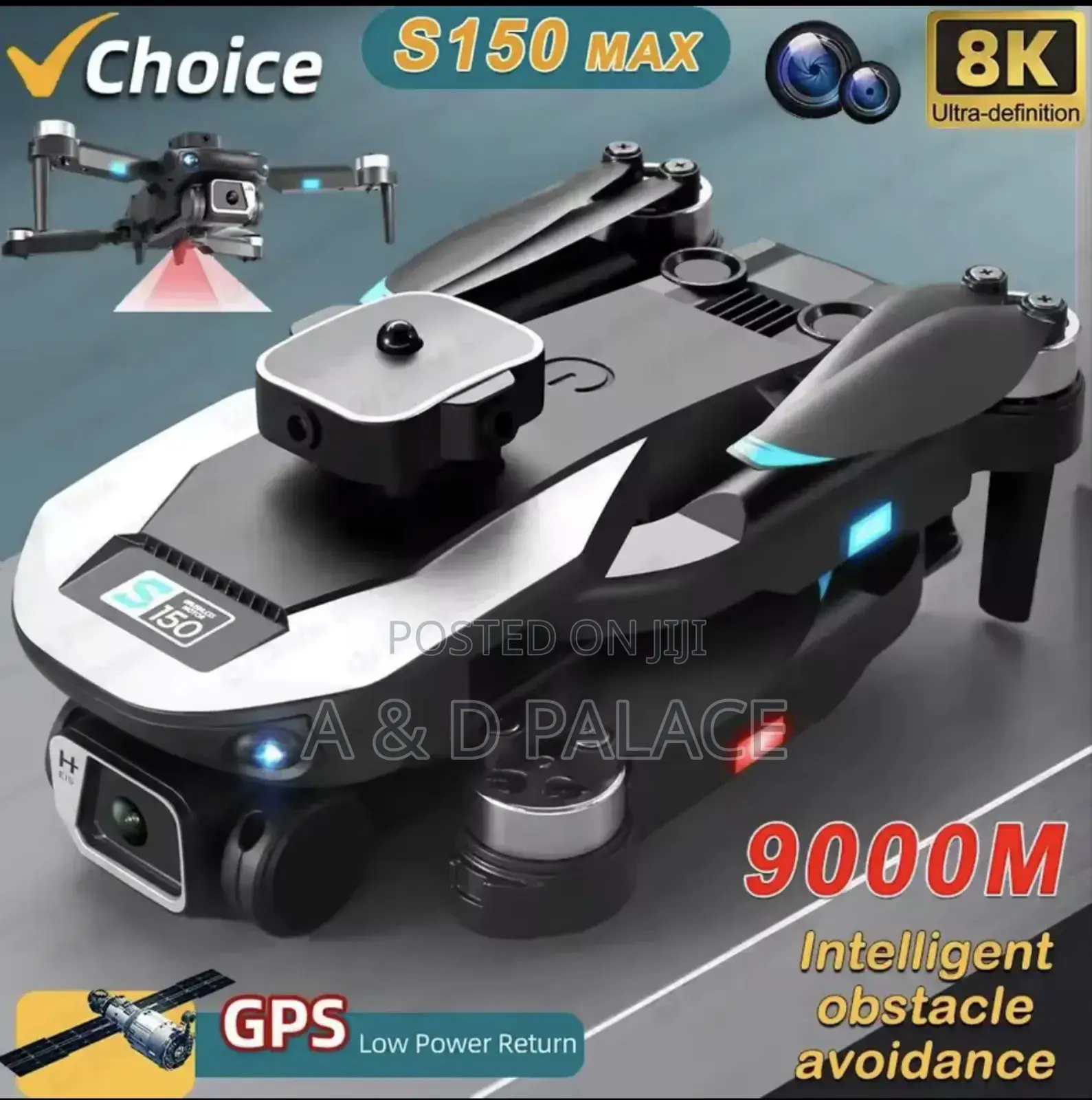 S150 360° Dual Camera Obstacle Avoidance Brushless Drone