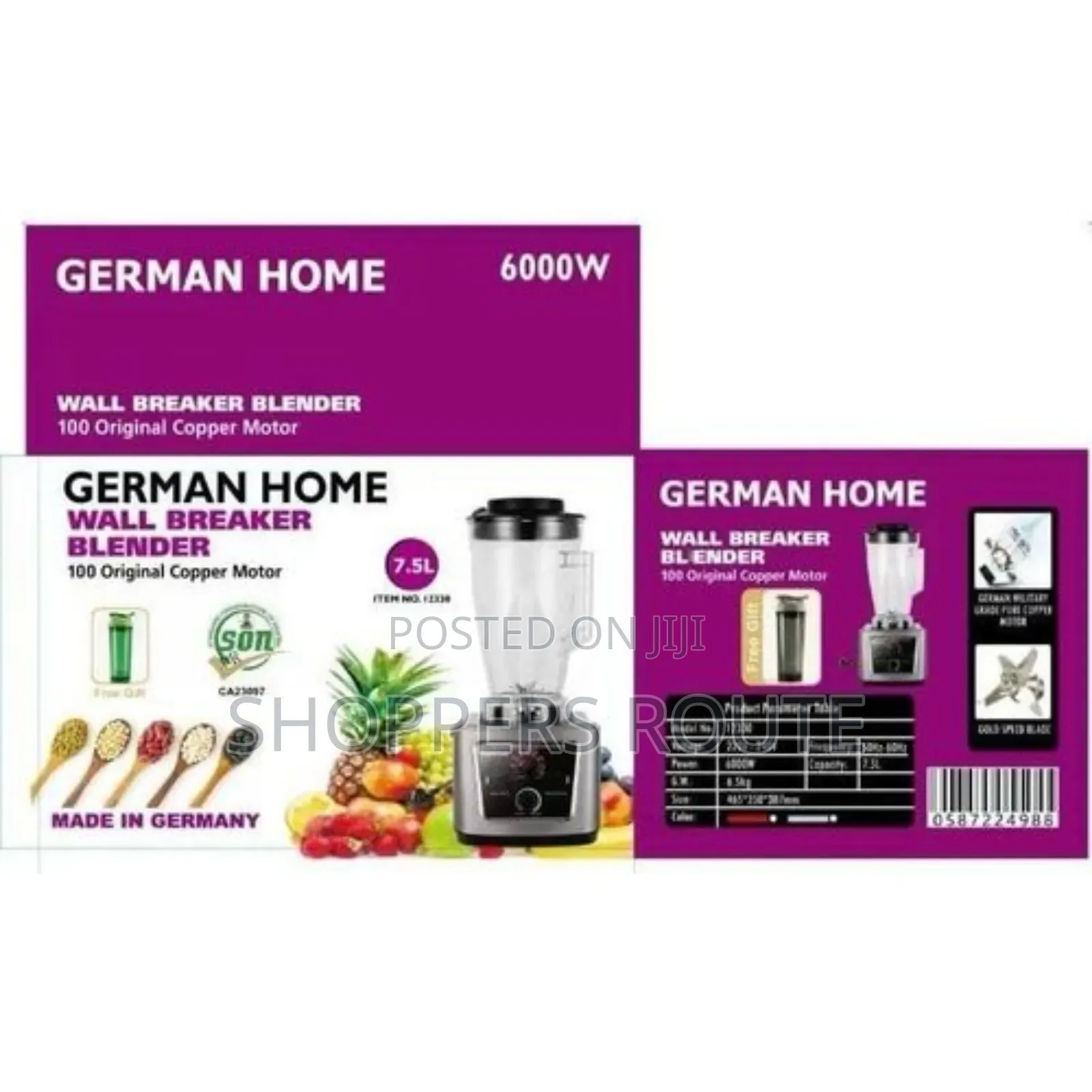 German Home Wall Breaker Blender 7.5l 12330