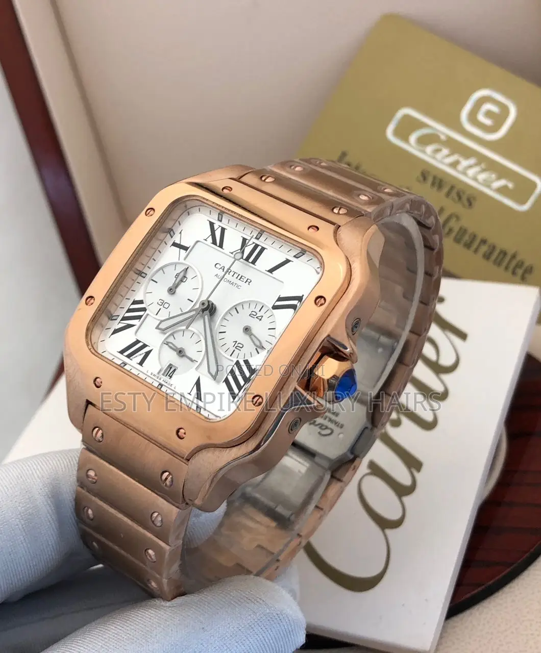 Cartier Chronograph Chain Wrist Watches