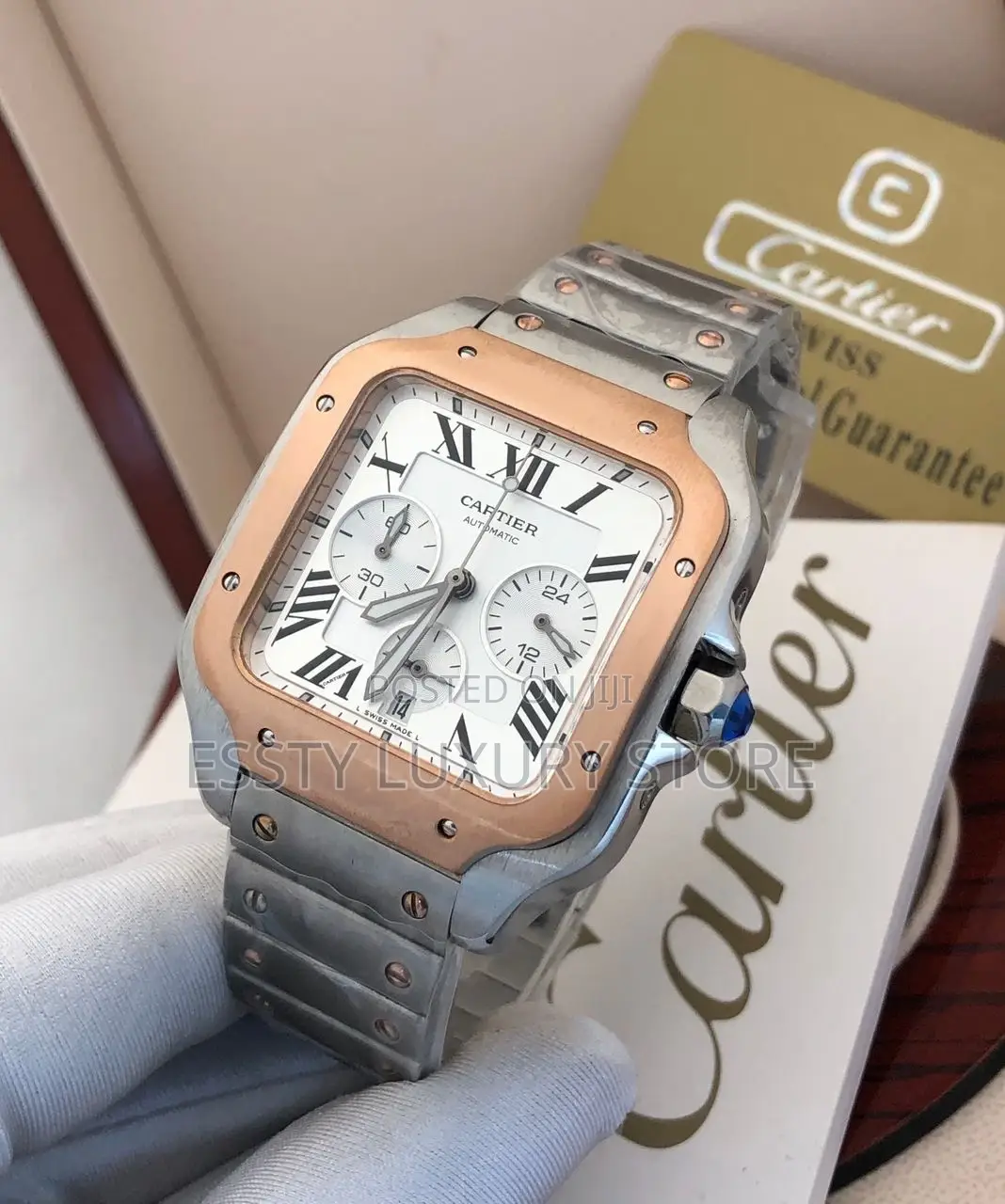 Cartier Chronograph Chain Wrist Watches