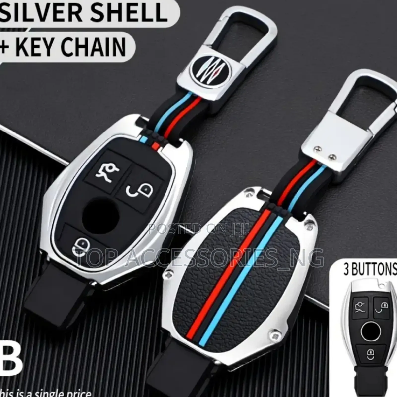 Metal Key Case /Cover for Mercedes Models