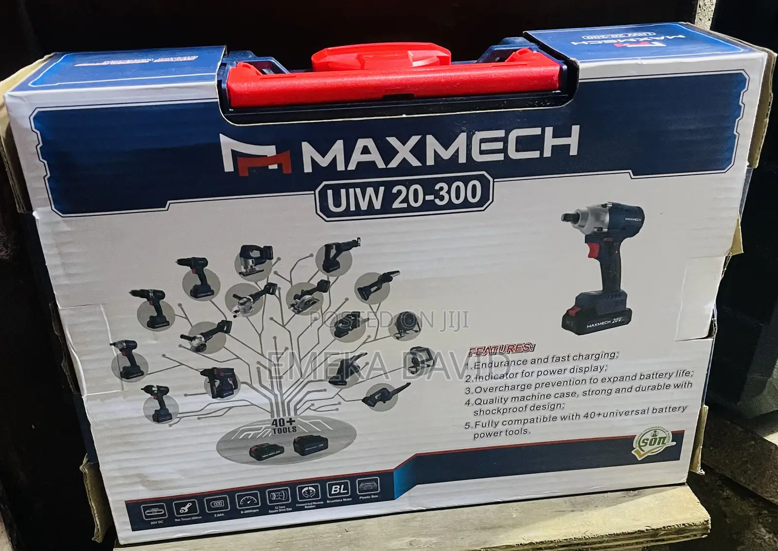 Maxmech Uiw 20-300 Cordless Impact Wrench