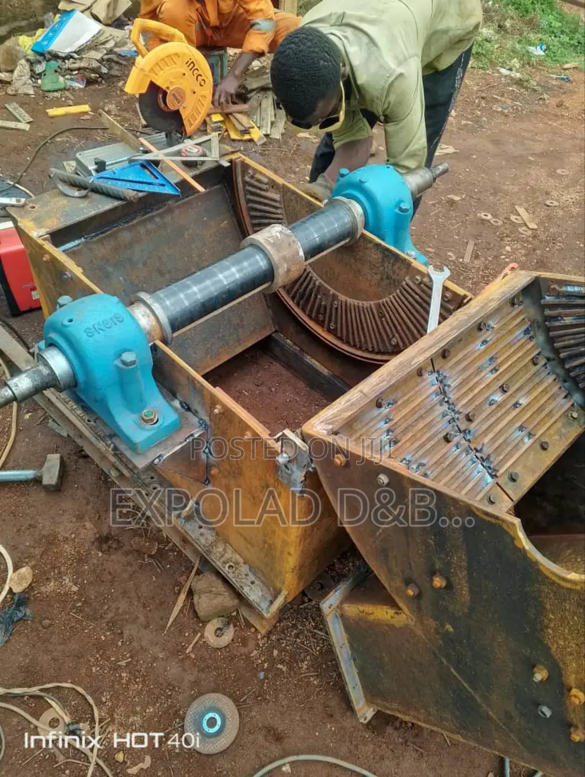 3tons Per Hour Mild Steel Hammer Mill