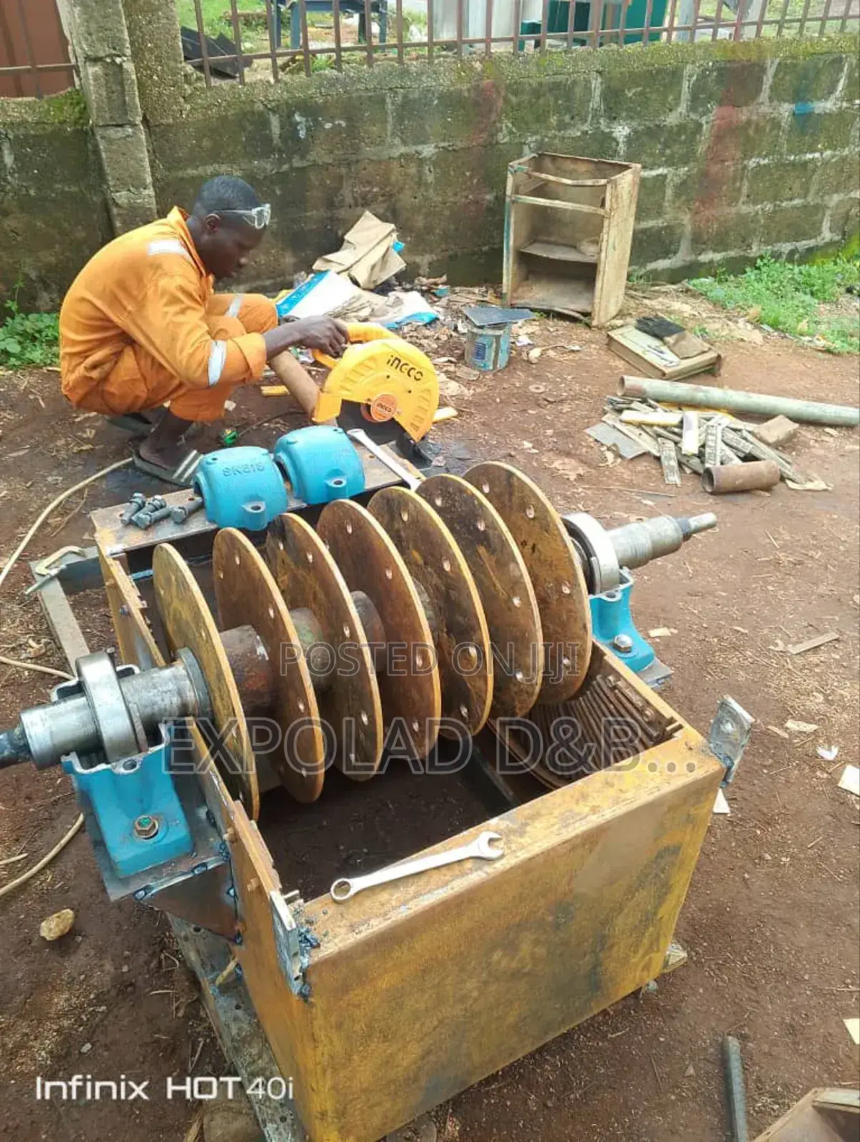 3tons Per Hour Mild Steel Hammer Mill