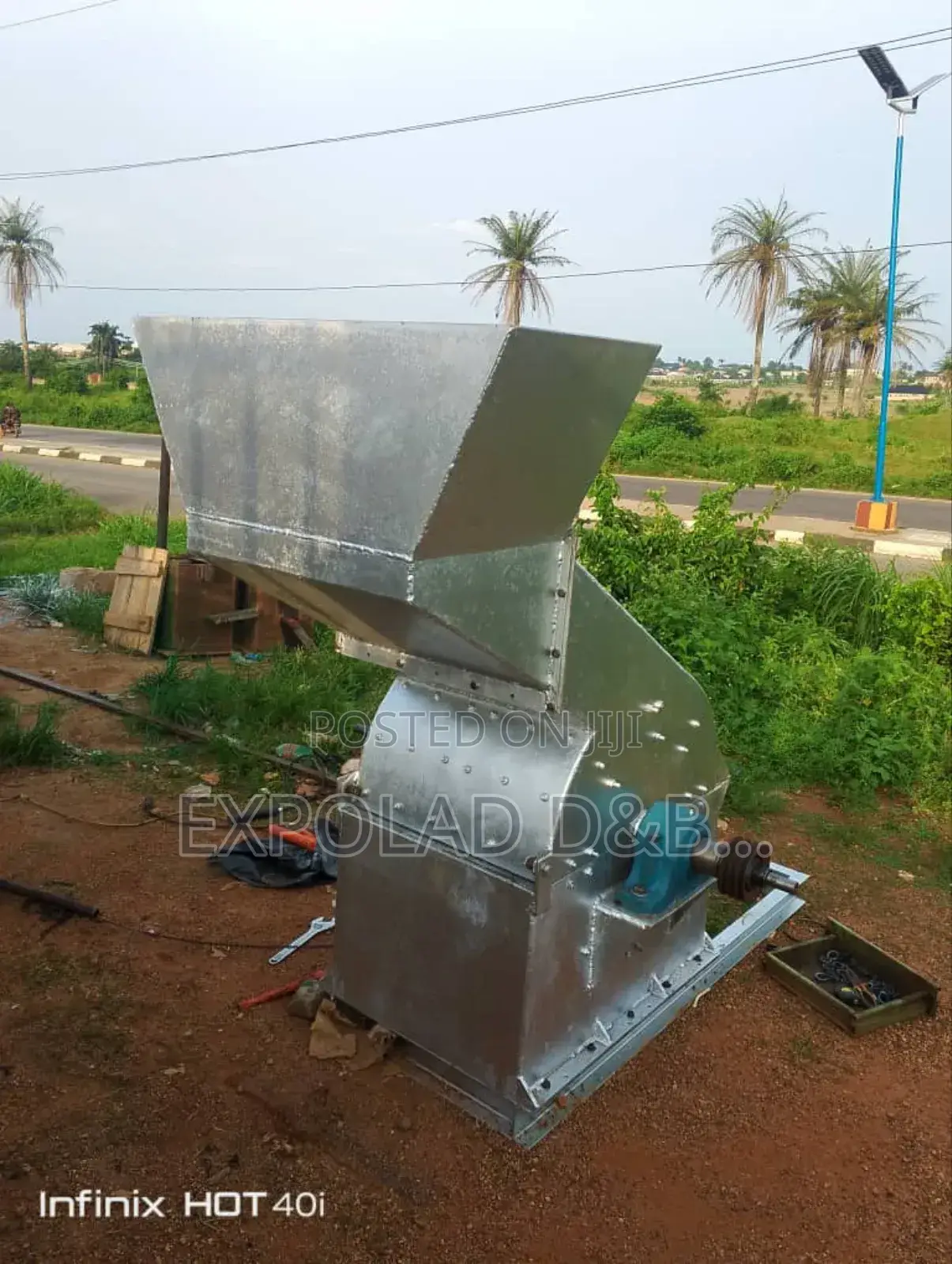 3tons Per Hour Mild Steel Hammer Mill