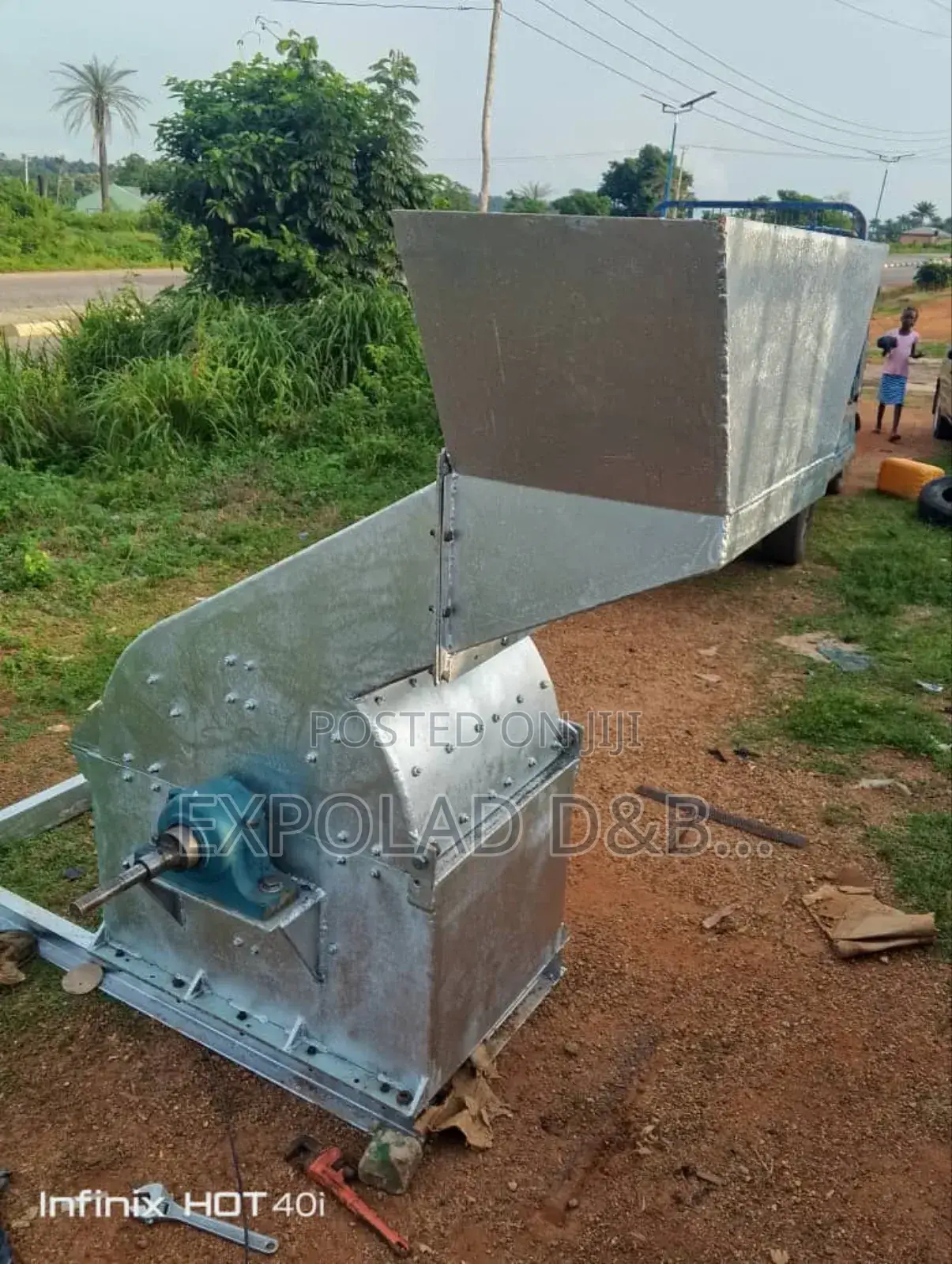 3tons Per Hour Mild Steel Hammer Mill