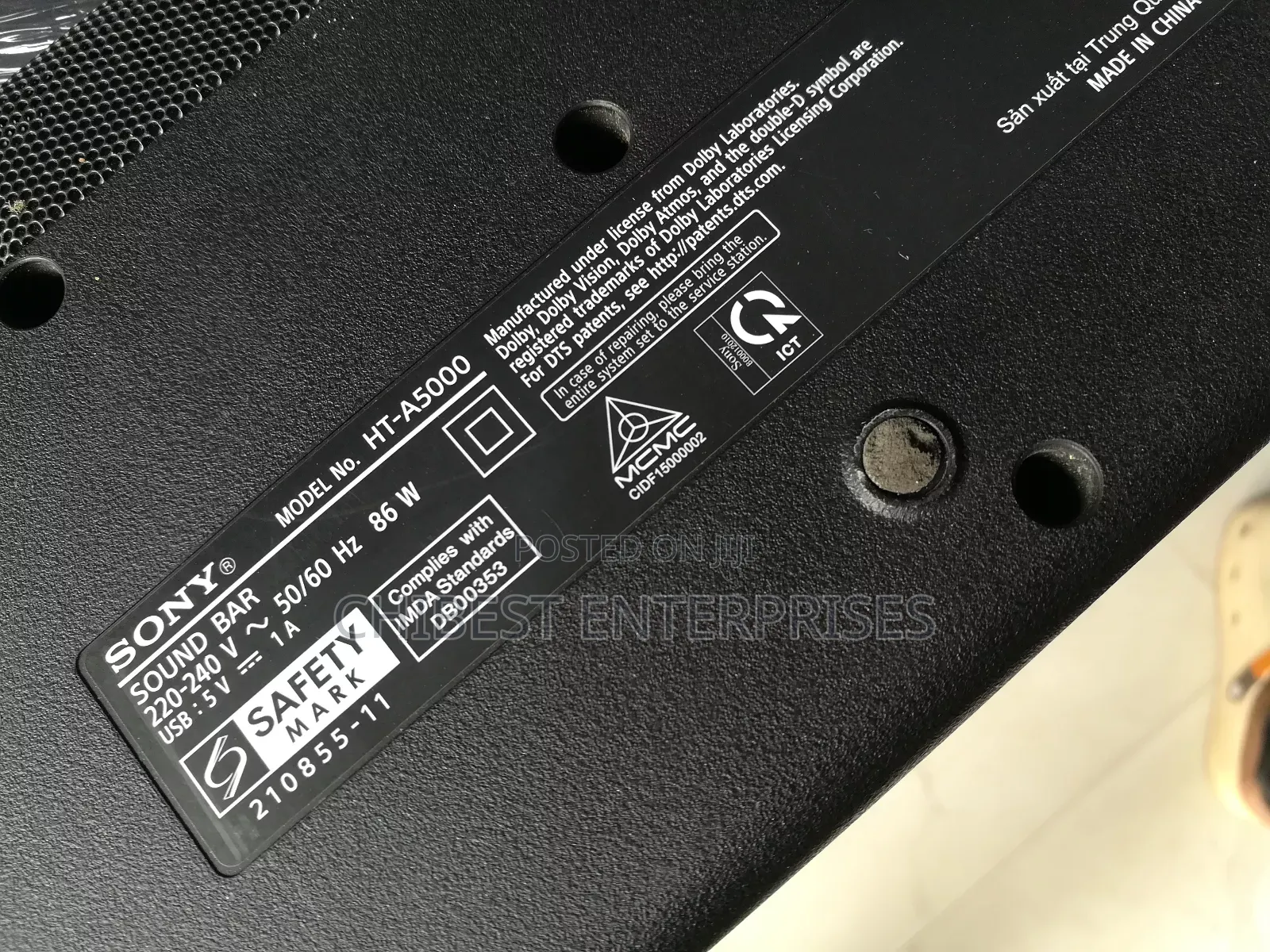 Sony Ht-A5000 Singlebar All in One 5.1.2ch