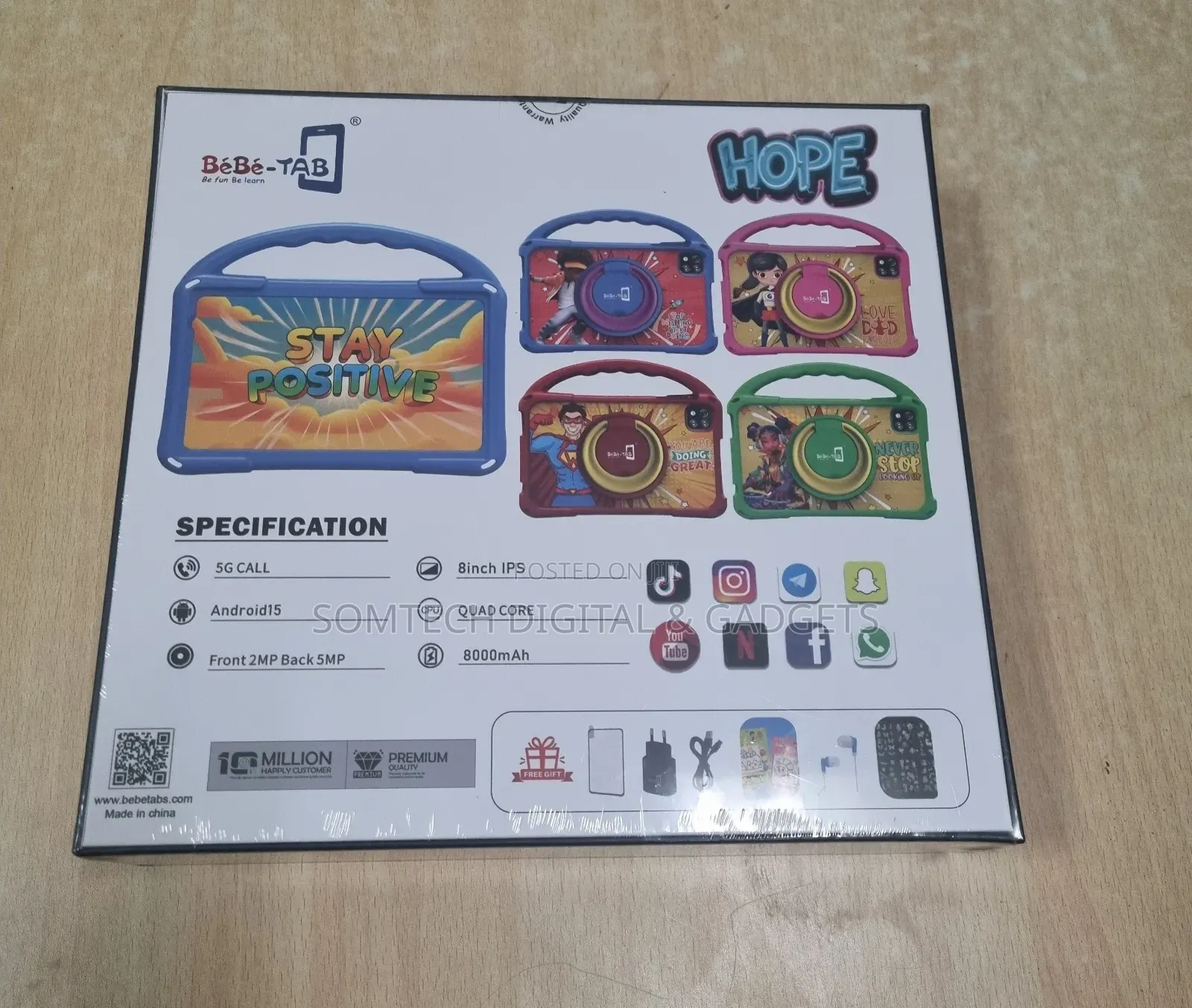 Children's Educational Tablet Bebe Hope 8gb 256gb 8 Inches
