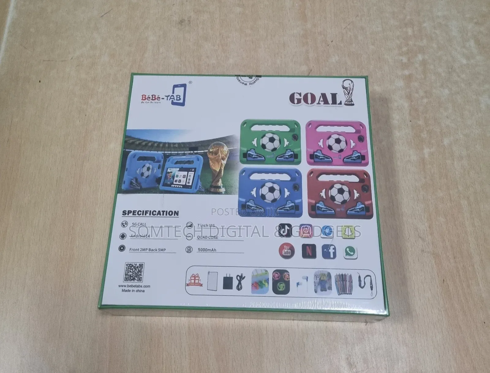 Children's Educational Tablet Bebe Goal 8gb 256gb 7 Inches