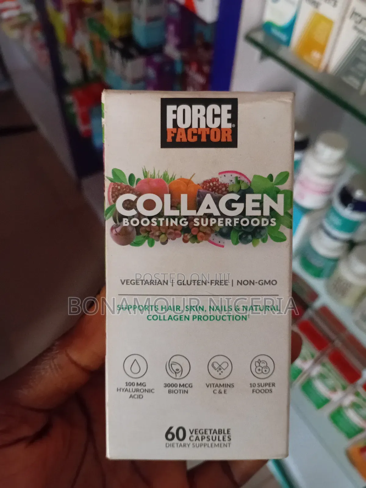 Force Factor Collagen Boosting Superfoods X60 Veg Caps