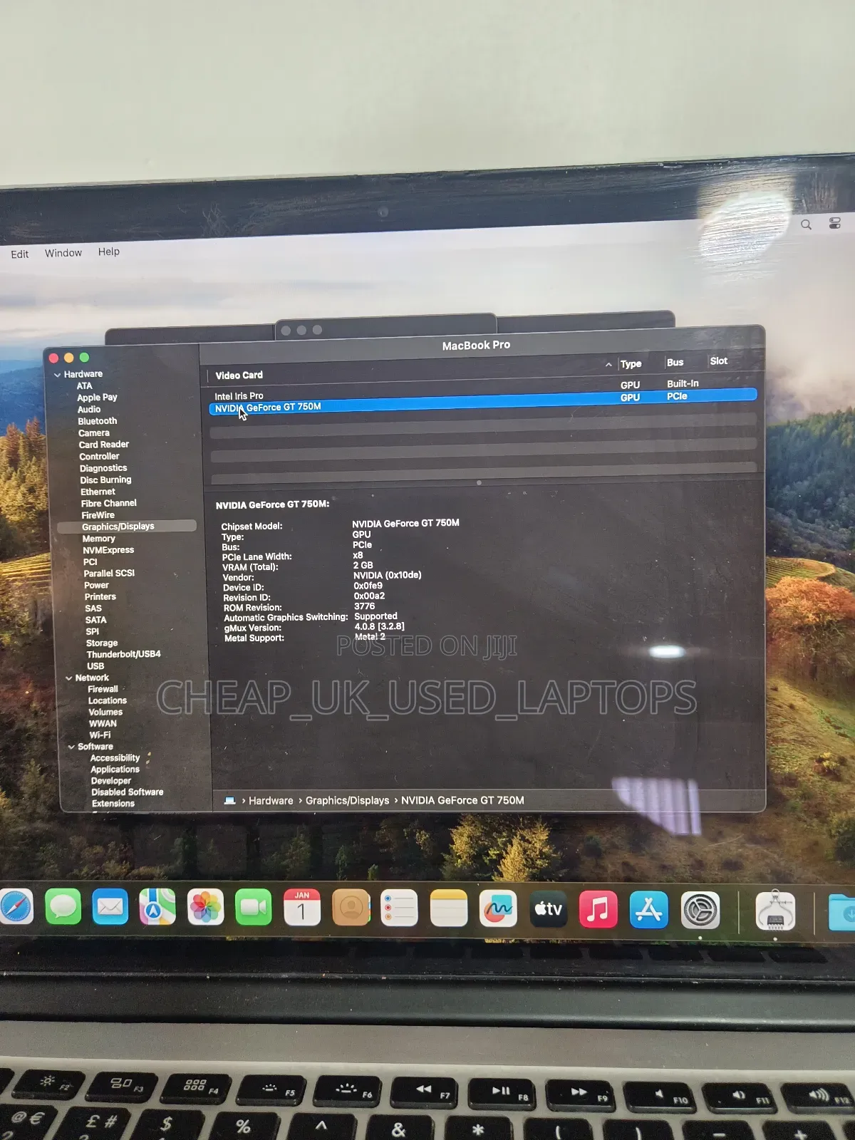 Laptop Apple MacBook Pro 2014 16GB Intel Core I7 SSD 256GB